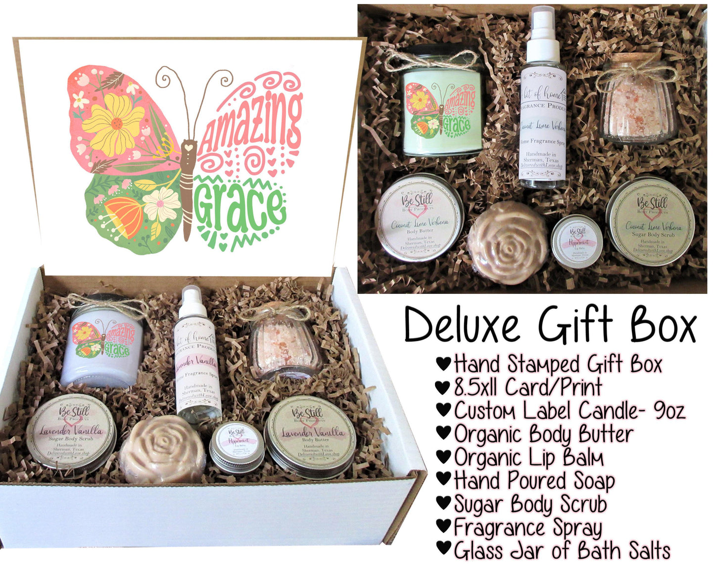 Amazing Grace | Christian Gift Box | Care Package for Her | Self Care Gift Box | Christian Gifts | Personalized Gift Box | Any Occasion