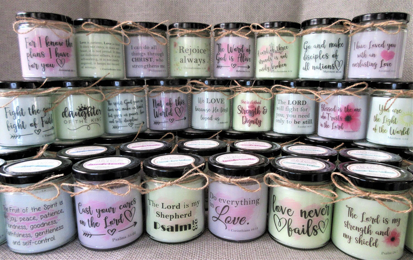 BIBLE VERSE Candle | May the Lord Bless You | Numbers 6:24-26 | Blessing Candle | Christian Gift for Her  | Christian Home Decor