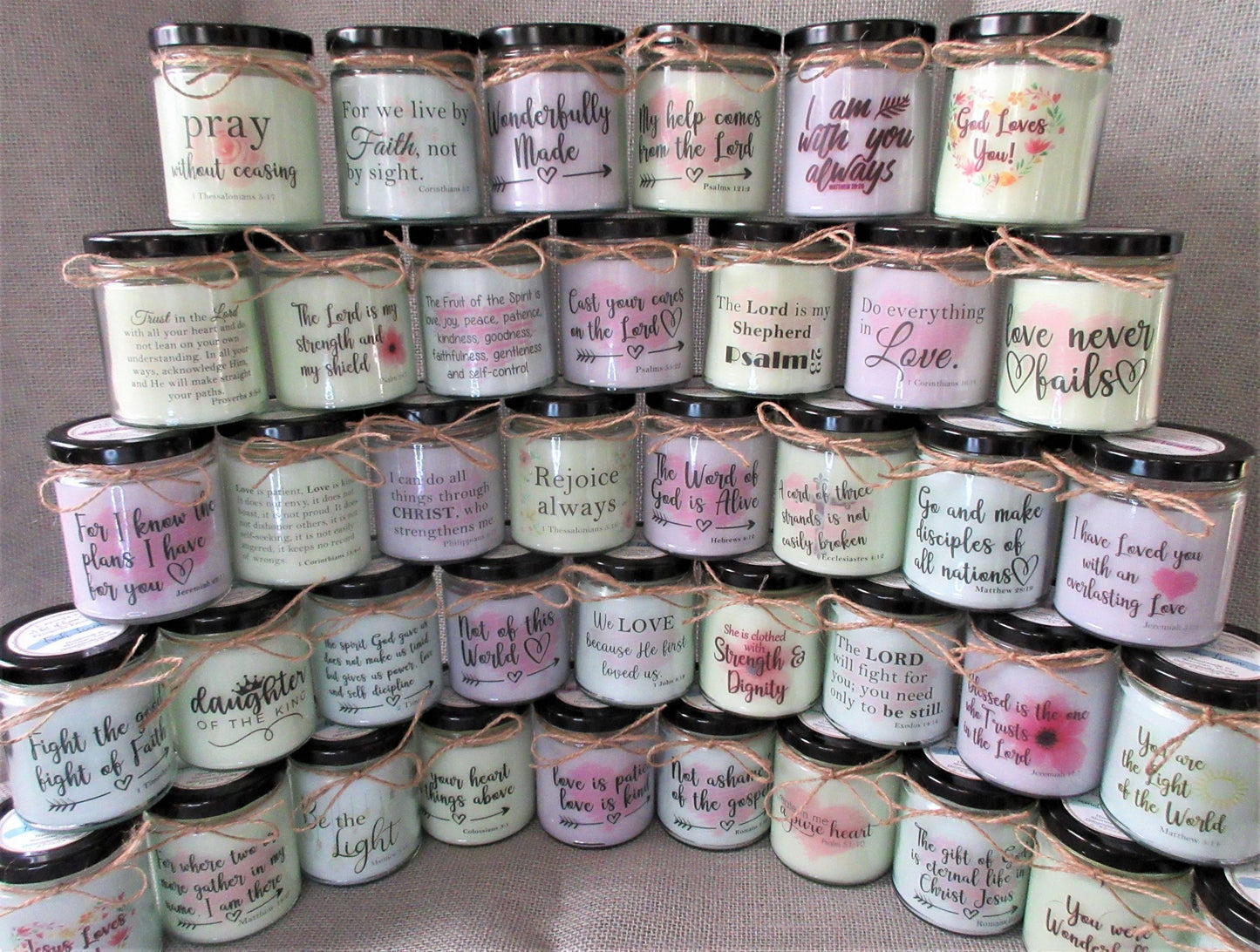 Be the Light Christian Candle. This Custom Candle featuring Matthew 5:14 Makes a Great Gift!