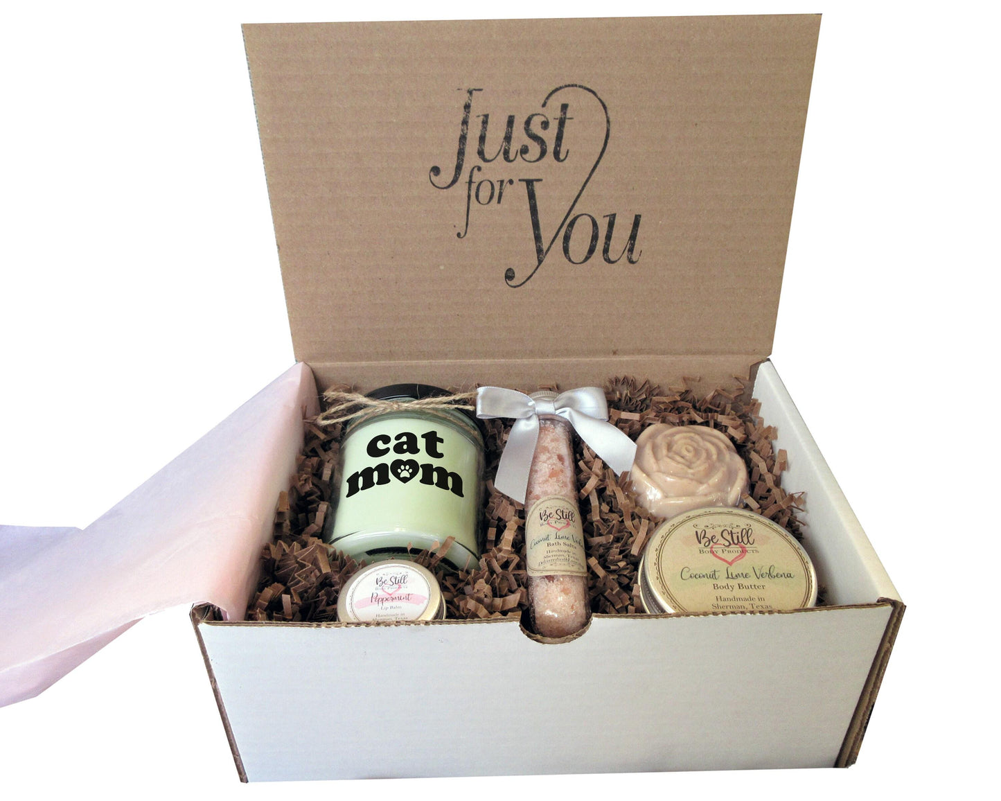 Best Cat Mom Ever Gift Box | Cat Lover Care Package | Self Care Gift Box | Spa Gift Box | Gift for Birthday, Get Well, Thank You, Christmas