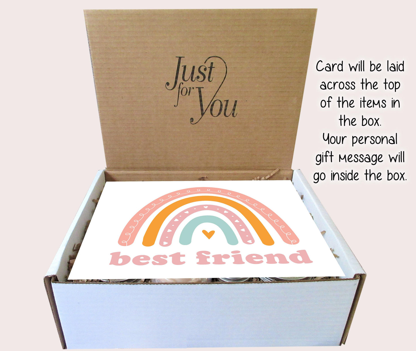Best Friend Care Package | Boho Rainbow Gift Box | Self Care Kit | Thoughtful Gift for Her