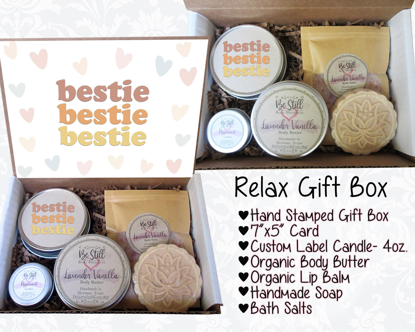 Best Friend Gift Box | Bestie Gift | Self Care Package | Spa Gift Box | Personalized Gift | Best Friend Birthday Gift | Self Care Gift Box