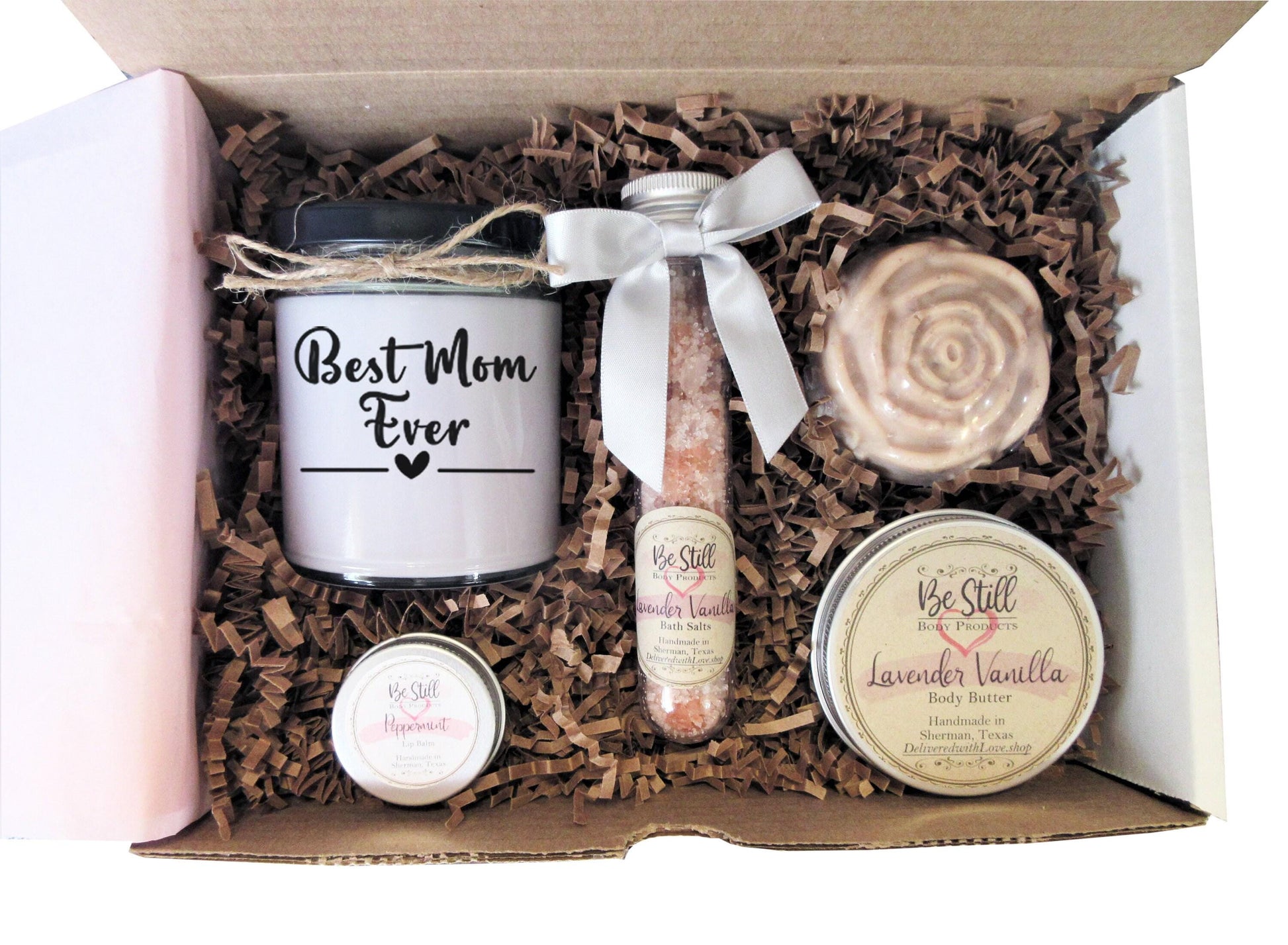 Best Mom Ever Gift Box | Care Package | Self Care Gift Box | Spa Gift Box | Mother Gift for Birthday, Get Well, Encouragement, Thank You
