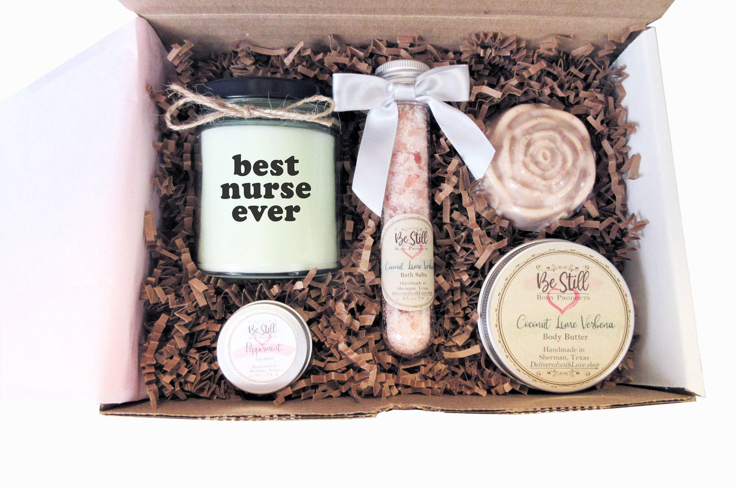 Best Nurse Ever Gift Box | Care Package | Self Care Gift Box | Spa Gift Box | Gift for Birthday, Get Well, Thank You, Graduation