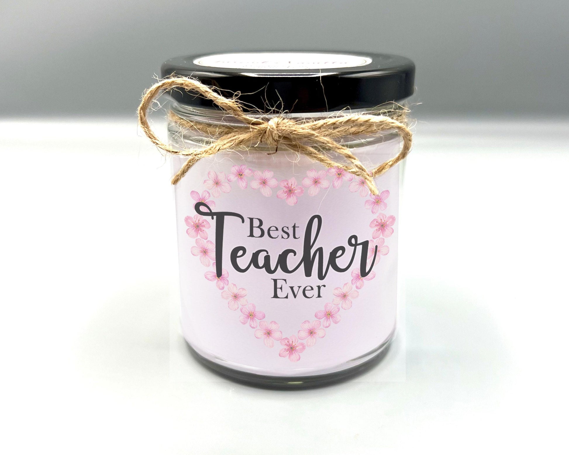 Best Teacher Ever Candle to show Teacher Appreciation. It's a Great Teacher Gift and is Handmade in Texas.