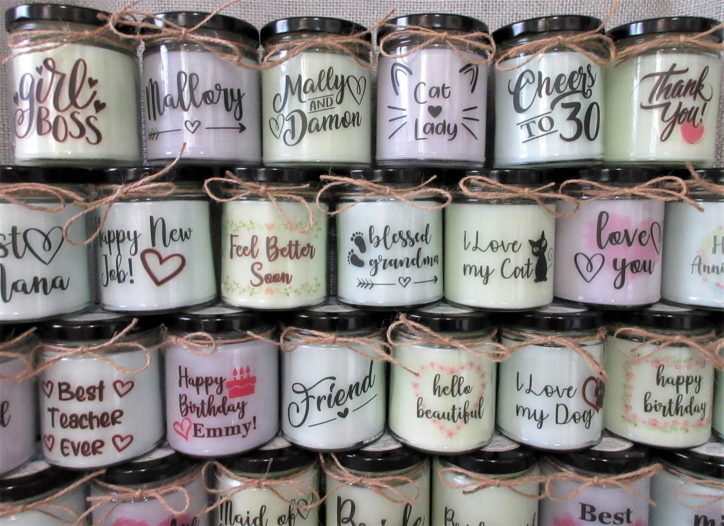 Best Teacher Ever Candle to show Teacher Appreciation. It's a Great Teacher Gift and is Handmade in Texas.