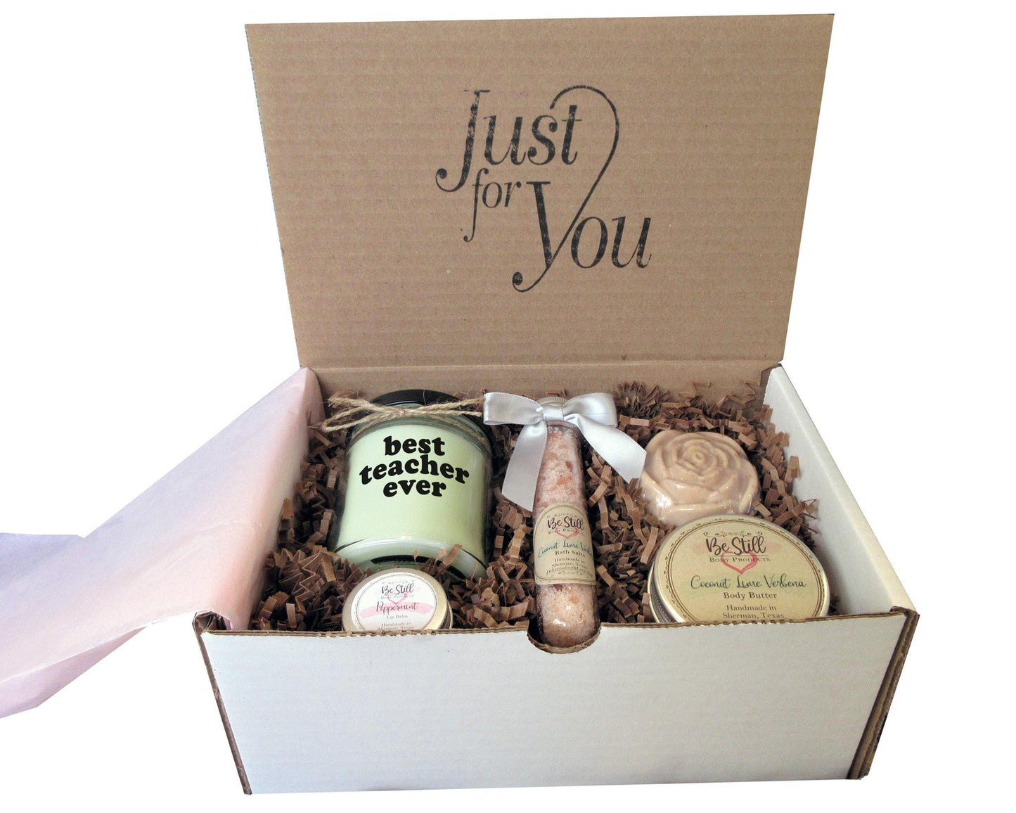Best Teacher Ever Gift Box | Care Package | Self Care Gift Box | Spa Gift Box | Gift for Birthday, Get Well, Thank You, Christmas