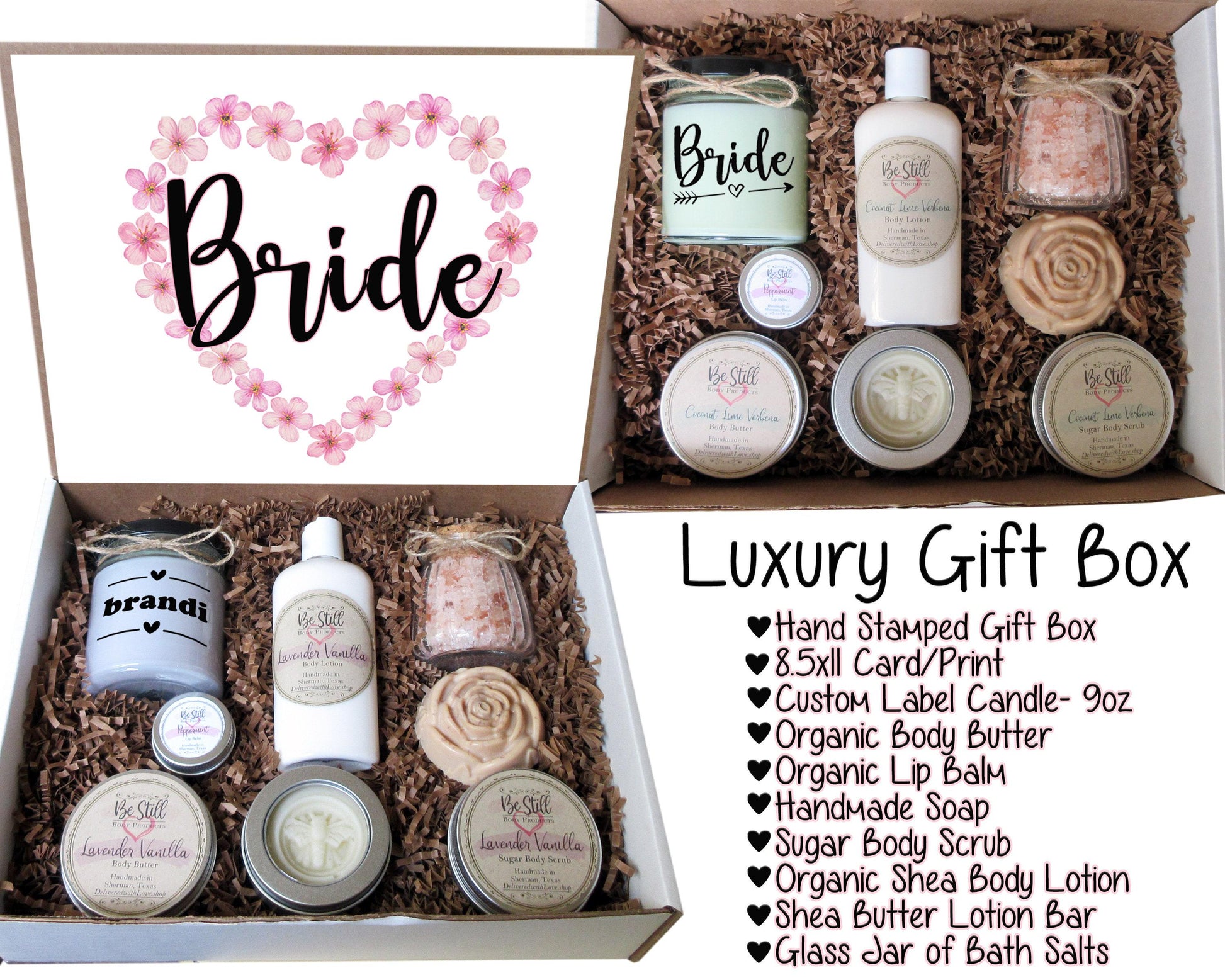 Bride Gift Box | Personalized Gift |  Bride Care Package | Self Care Gift Box | Engagement, Bridal Shower, Wedding