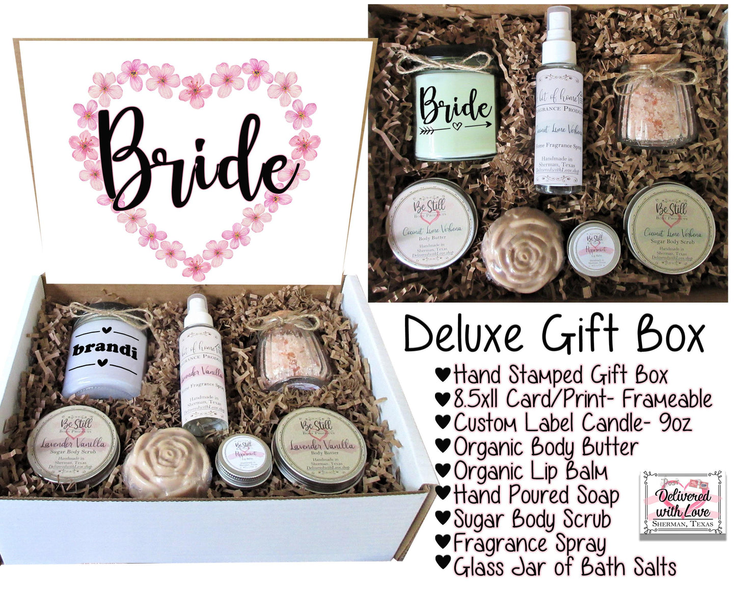 Bride Gift Box | Personalized Gift |  Bride Care Package | Self Care Gift Box | Engagement, Bridal Shower, Wedding