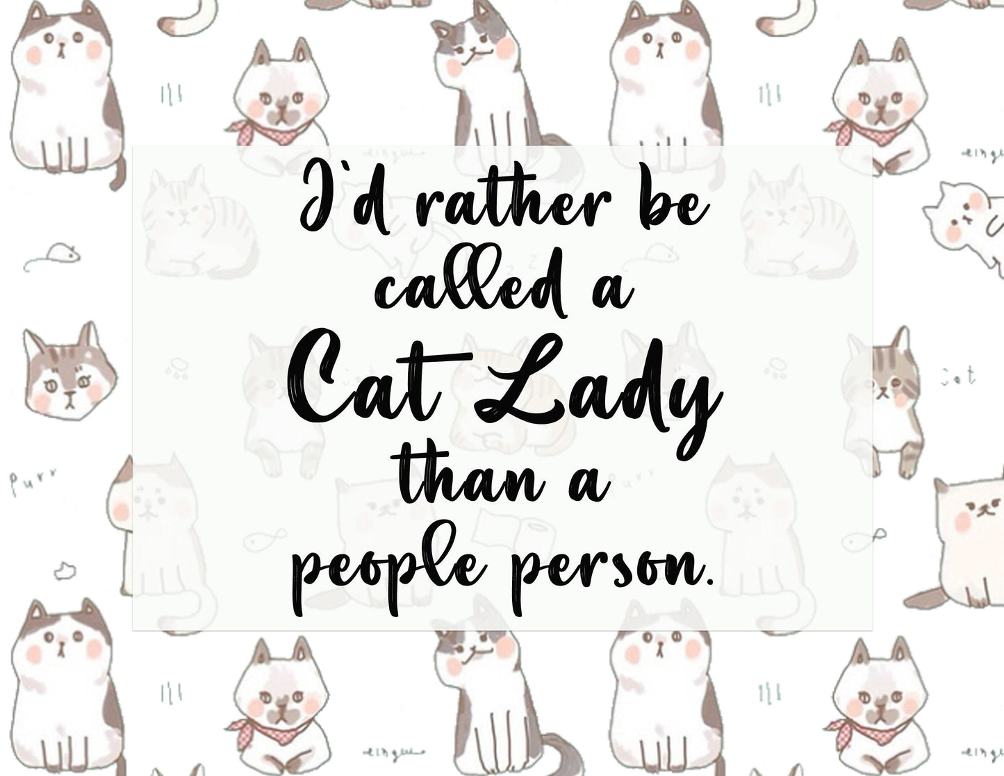 CAT LADY Gift Box | Self Care Gift Box | Personalized Gift Box | Care Package for Her | Cat Lover Gift for Friend | Cat Mom
