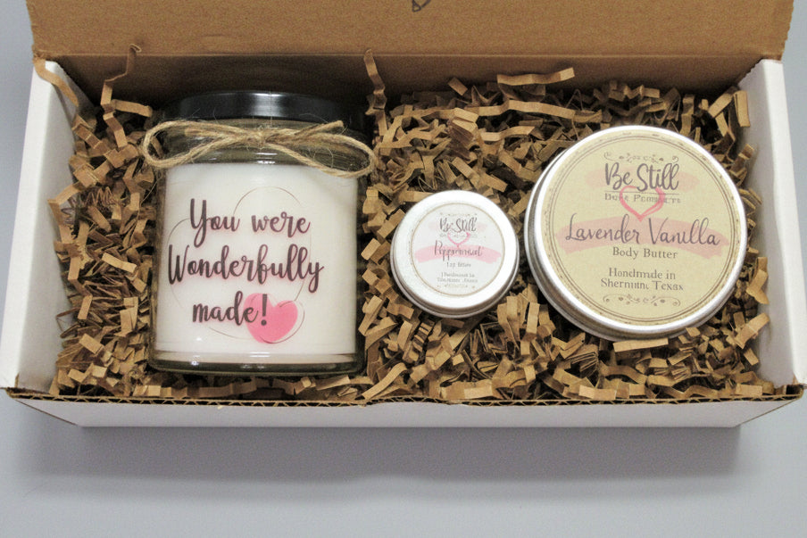 CHRISTIAN GIFTS | You Were Wonderfully Made | Christian Gift Box | Christian Gift for Women | Self Care Gift Box | Friend, Daughter, Niece