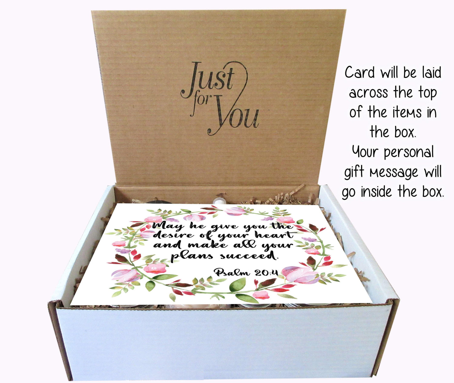 Christian Congratulations Care Package | Psalm 20:4 | Congrats Gift Box | Engagement, Graduation, New Job, Promotion, New Home, Achievement