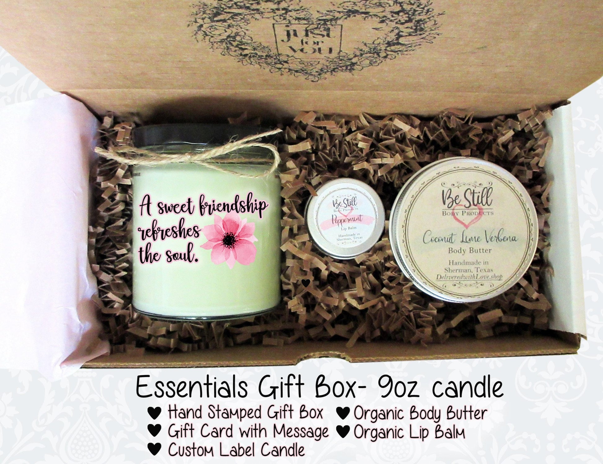 Christian Friendship Gift Box | Proverbs 27:9 | Encouragement Gift | Self Care | Inspirational Gift
