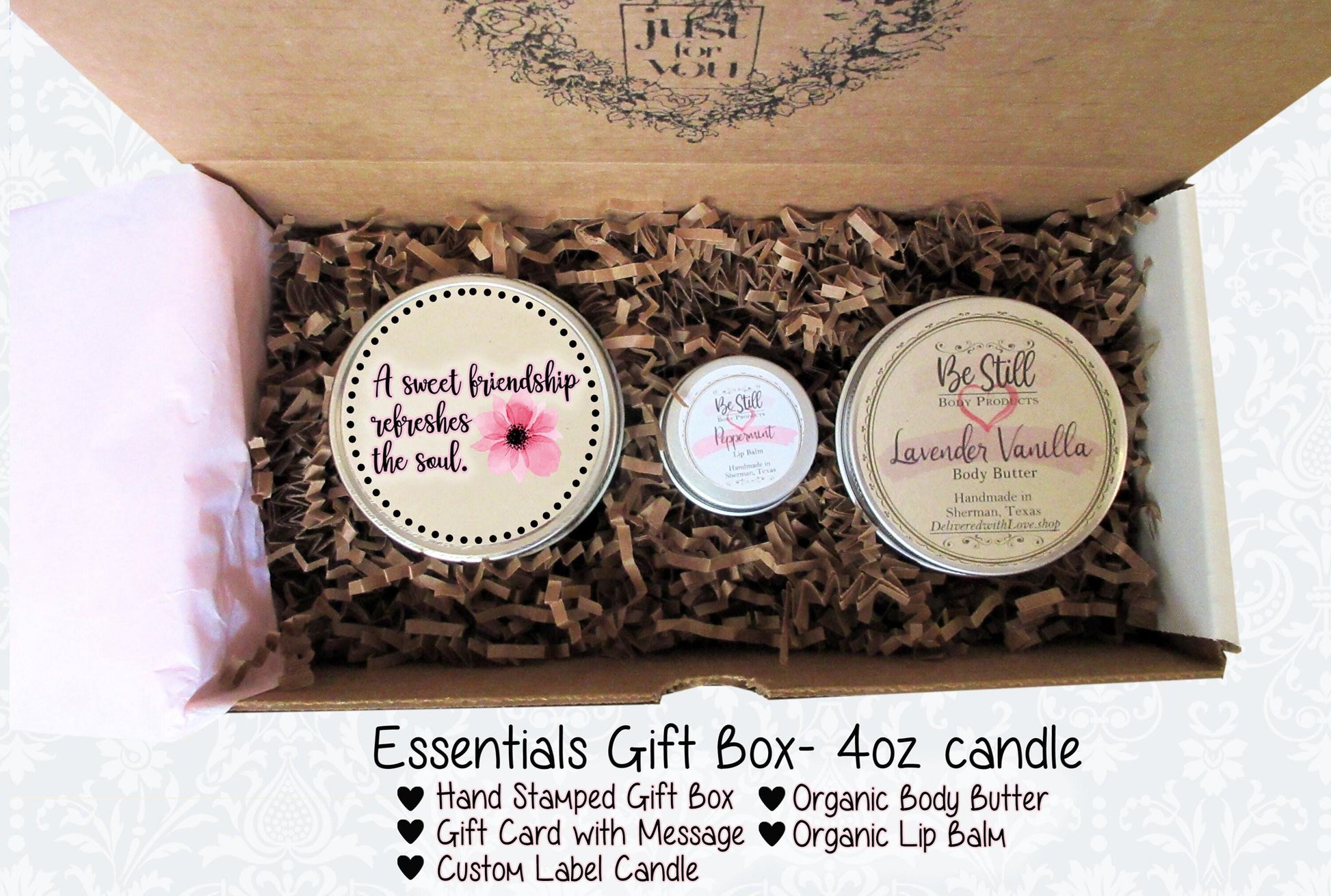 Christian Friendship Gift Box | Proverbs 27:9 | Encouragement Gift | Self Care | Inspirational Gift