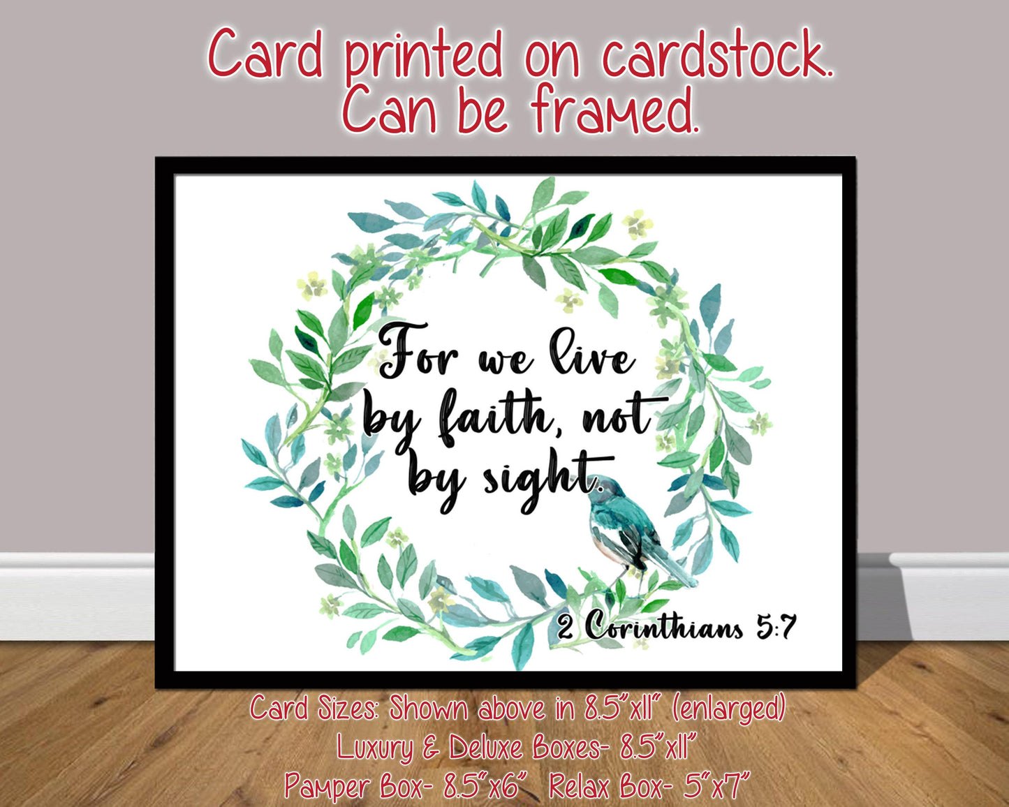 Christian Gift Box | 2 Corinthians 5:7 | Faith Gift Box | Self Care Gift Box | Birthday Gift | Care Package | Christian Christmas Gift
