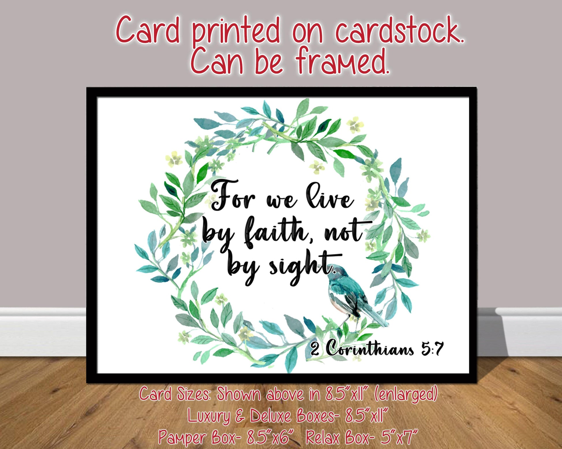 Christian Gift Box | 2 Corinthians 5:7 | Faith Gift Box | Self Care Gift Box | Birthday Gift | Care Package | Christian Christmas Gift