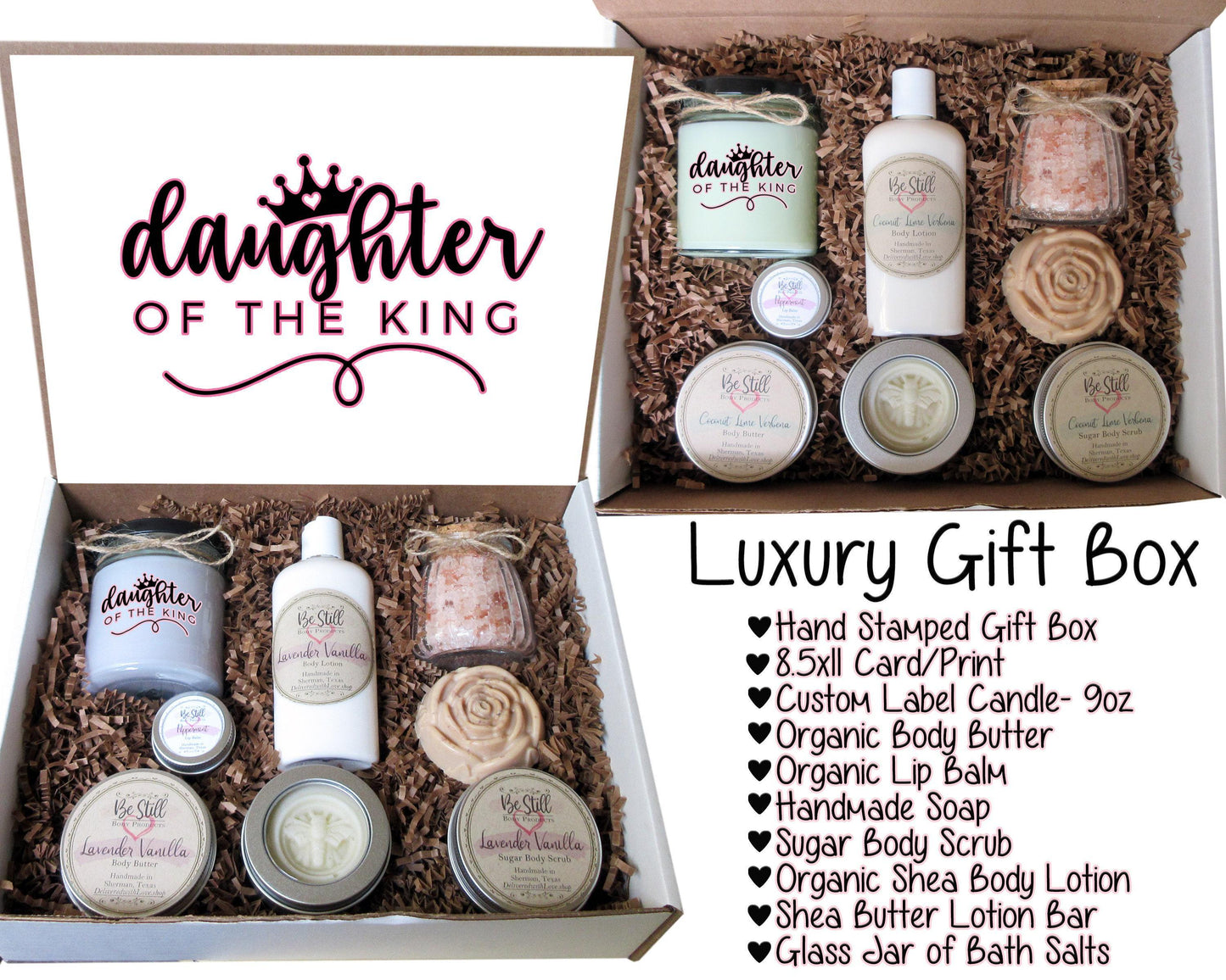 Christian Gift Box | Daughter of the King | Self Care Gift Box | Christian Gifts | Christian Birthday Gift | Personalized Gift Box