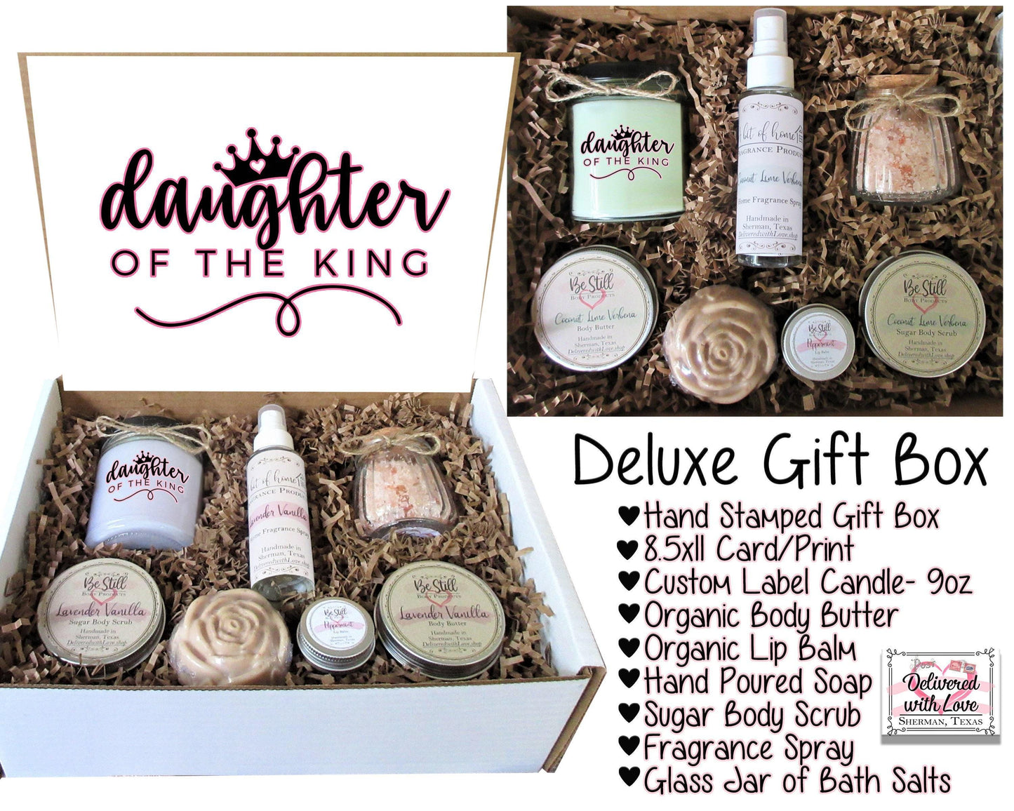 Christian Gift Box | Daughter of the King | Self Care Gift Box | Christian Gifts | Christian Birthday Gift | Personalized Gift Box
