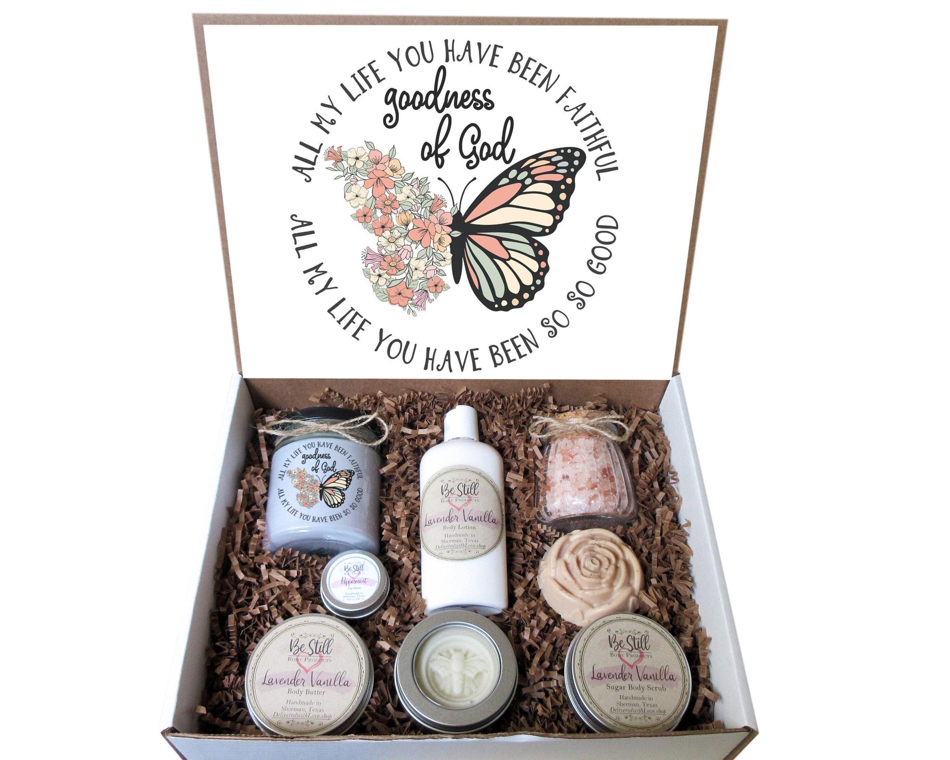 Christian Gift Box | Goodness of God | Care Package for Her | Self Care Gift Box | Christian Gifts | Personalized Gift Box