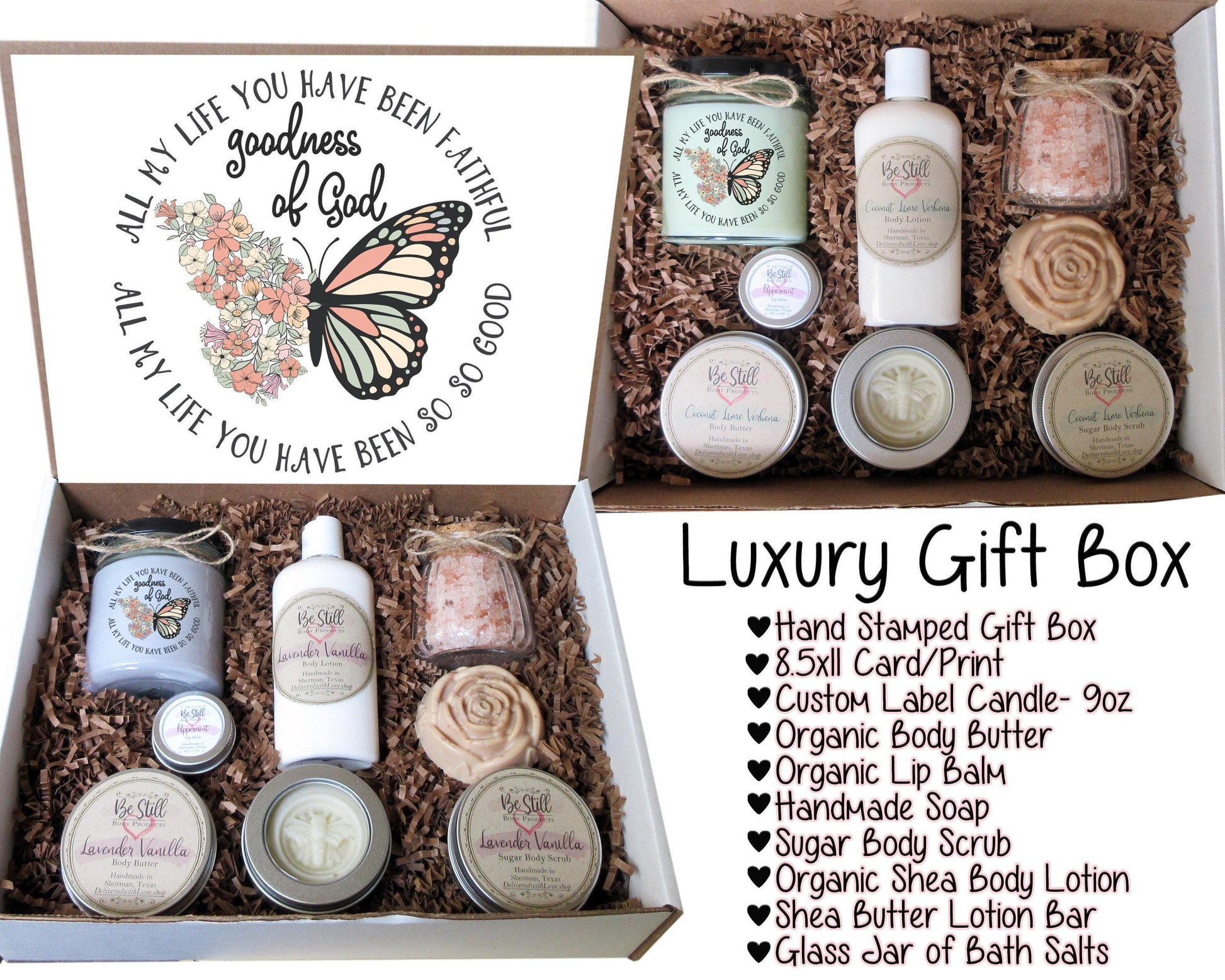 Christian Gift Box | Goodness of God | Care Package for Her | Self Care Gift Box | Christian Gifts | Personalized Gift Box