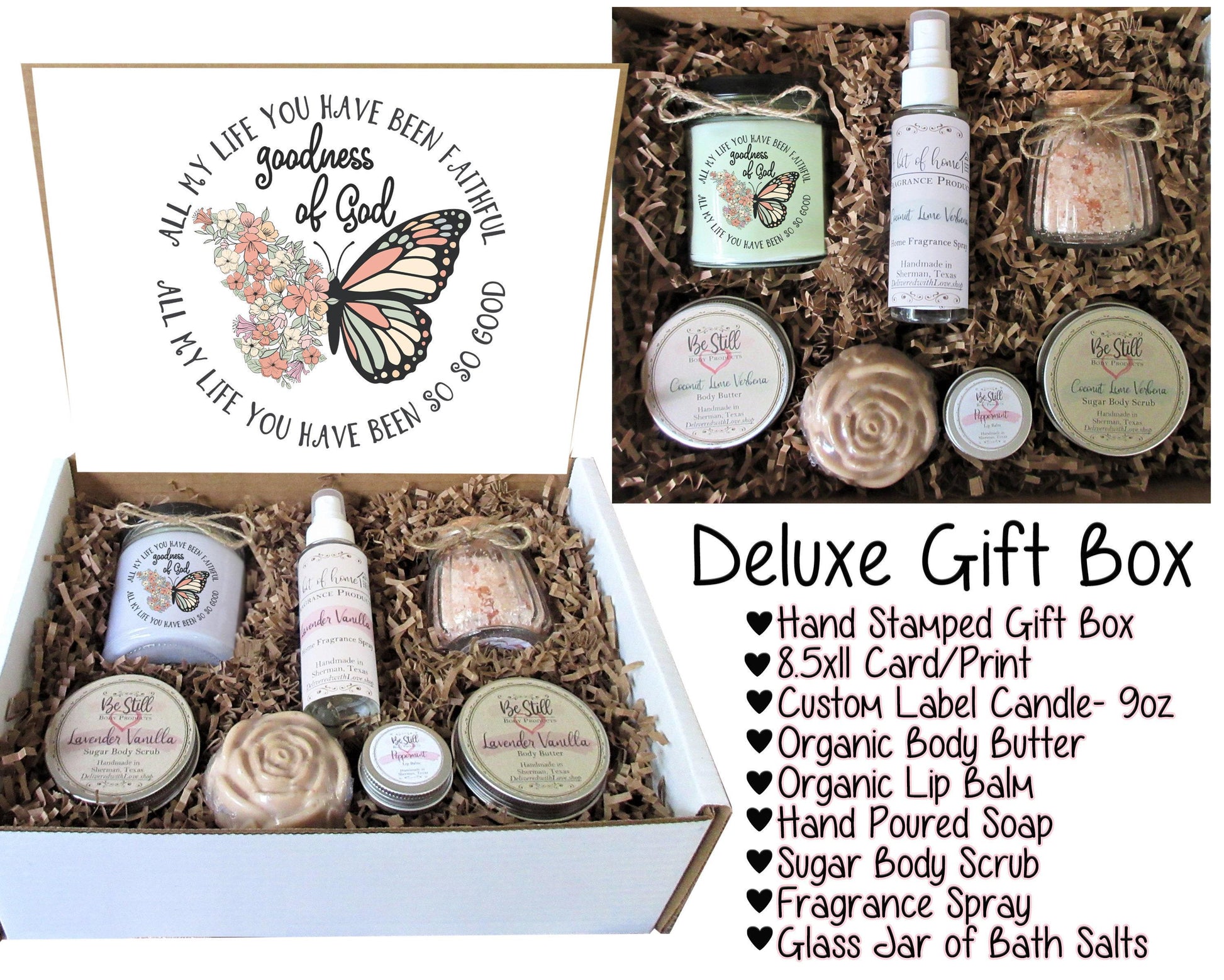Christian Gift Box | Goodness of God | Care Package for Her | Self Care Gift Box | Christian Gifts | Personalized Gift Box