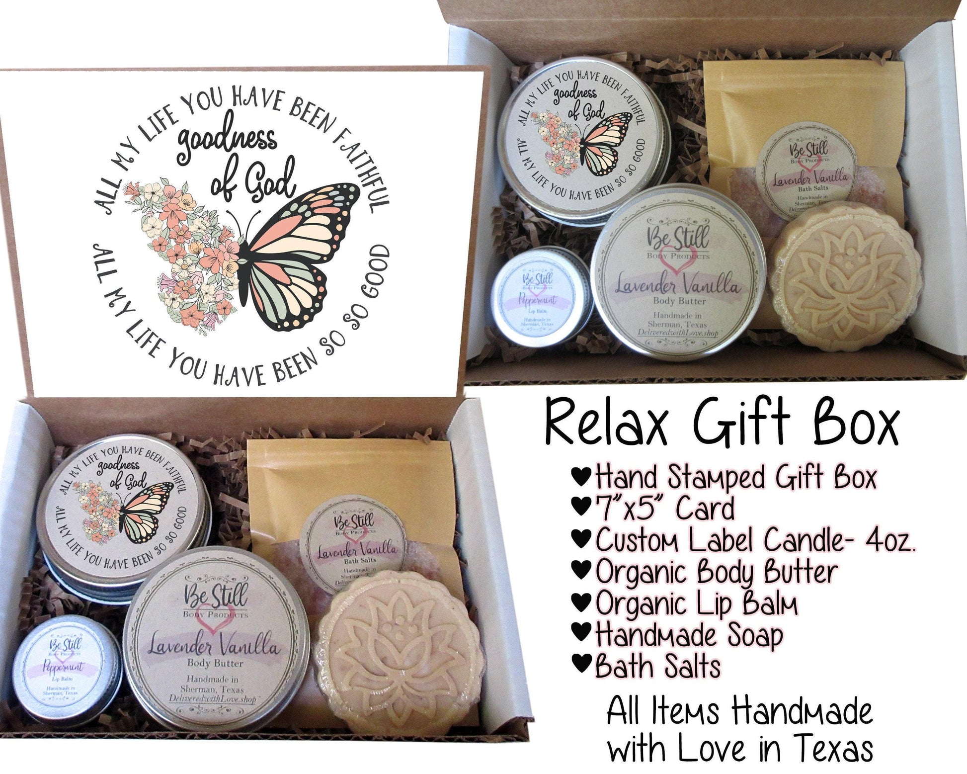 Christian Gift Box | Goodness of God | Care Package for Her | Self Care Gift Box | Christian Gifts | Personalized Gift Box