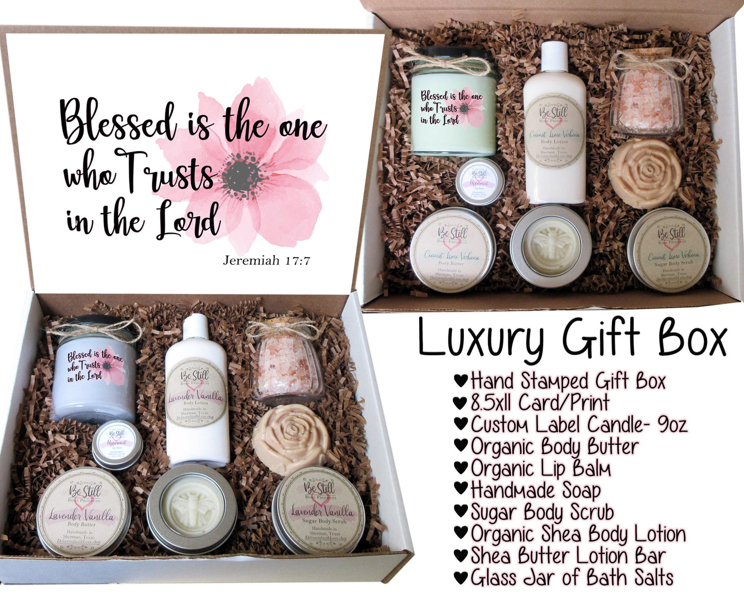 Christian Gift Box | Jeremiah 17:7 | Self Care Gift Box | Christian Gift | Care Package | Christian Birthday Gift | Personalized Gift Box
