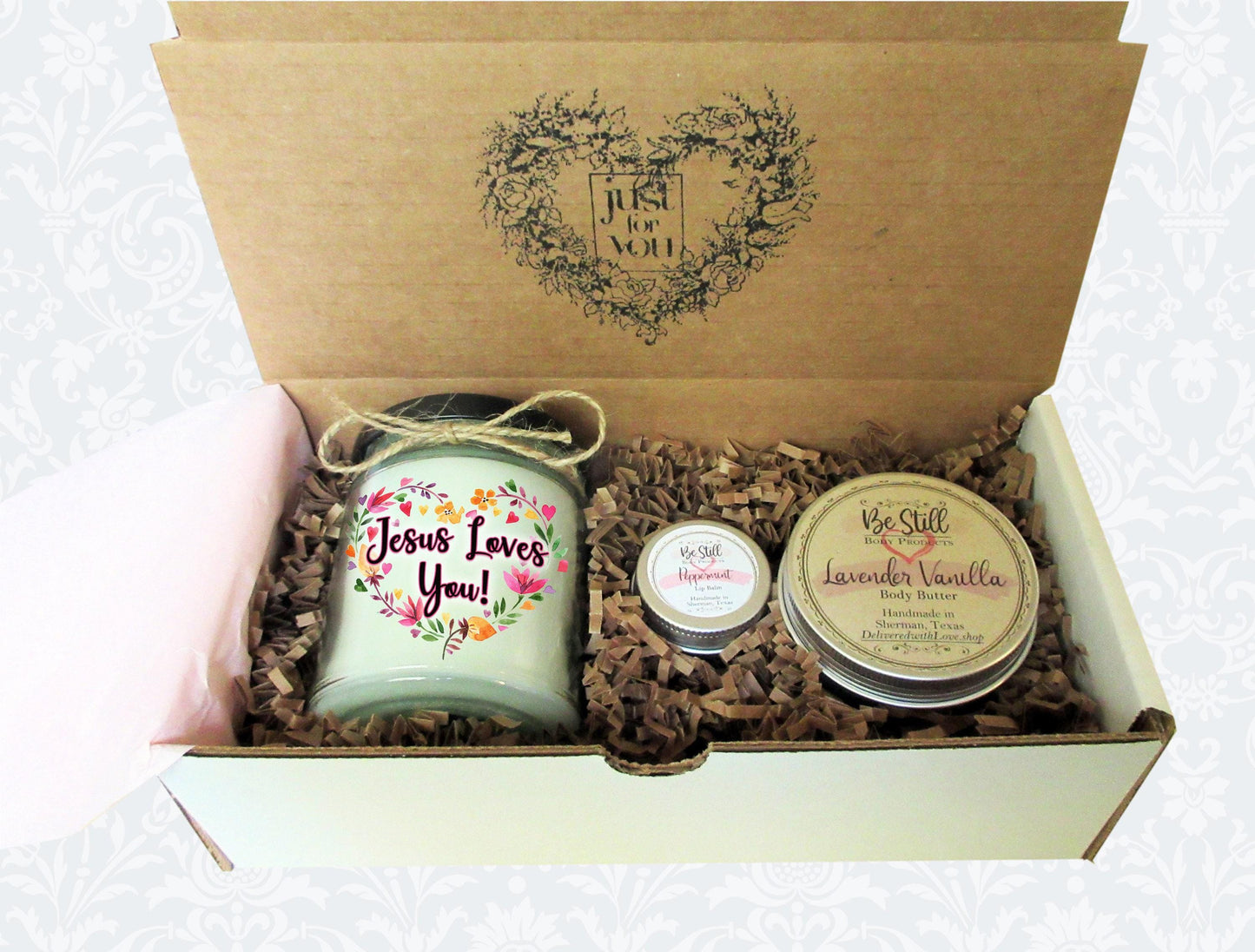 Christian Gift | Jesus Loves You | Scripture Gift | Christian Gift Box | Bible Verse Gift | Birthday, Get Well, Christmas