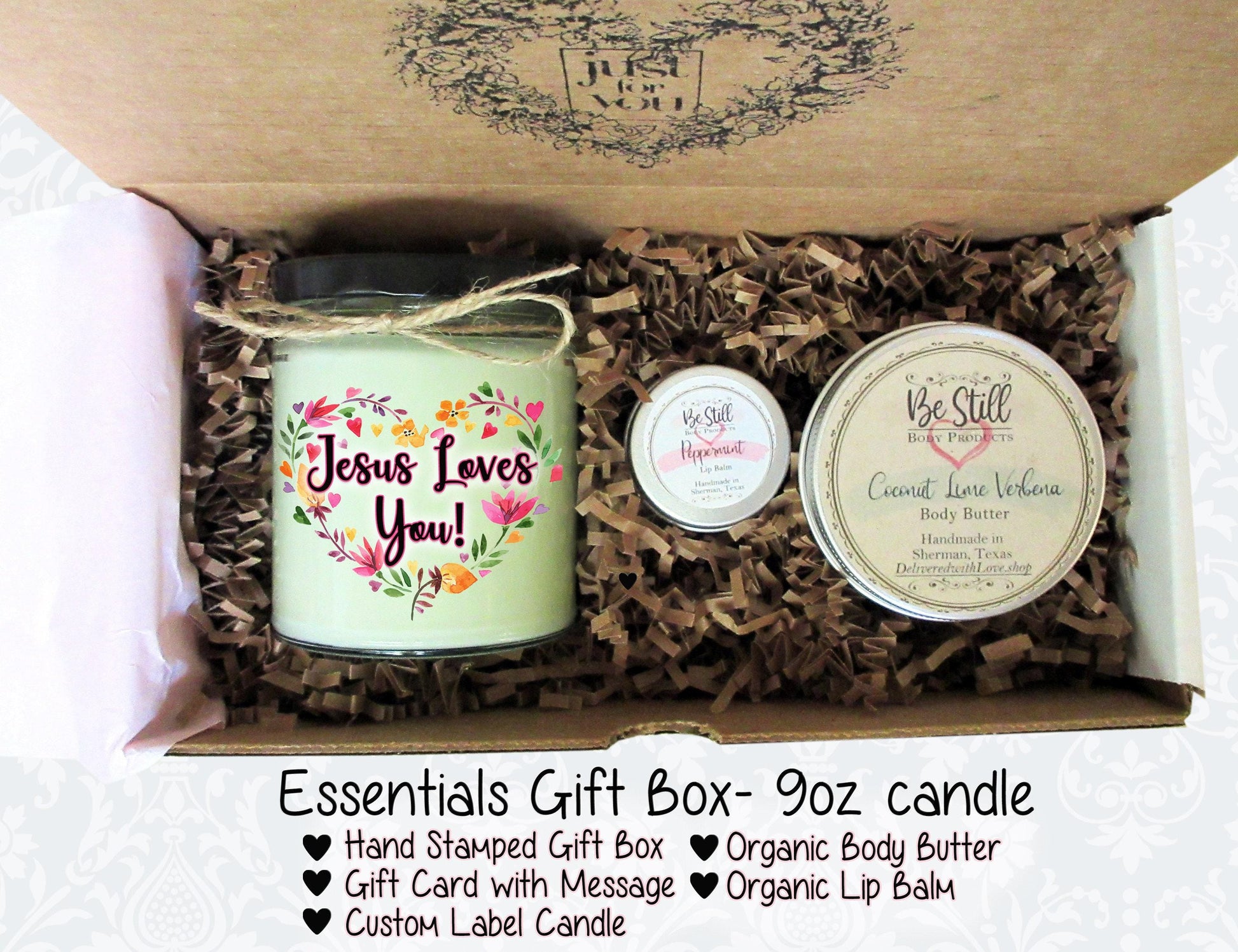 Christian Gift | Jesus Loves You | Scripture Gift | Christian Gift Box | Bible Verse Gift | Birthday, Get Well, Christmas