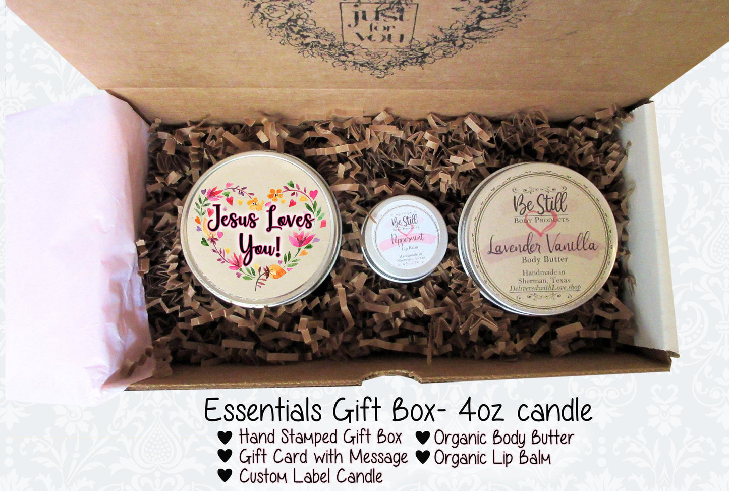 Christian Gift | Jesus Loves You | Scripture Gift | Christian Gift Box | Bible Verse Gift | Birthday, Get Well, Christmas