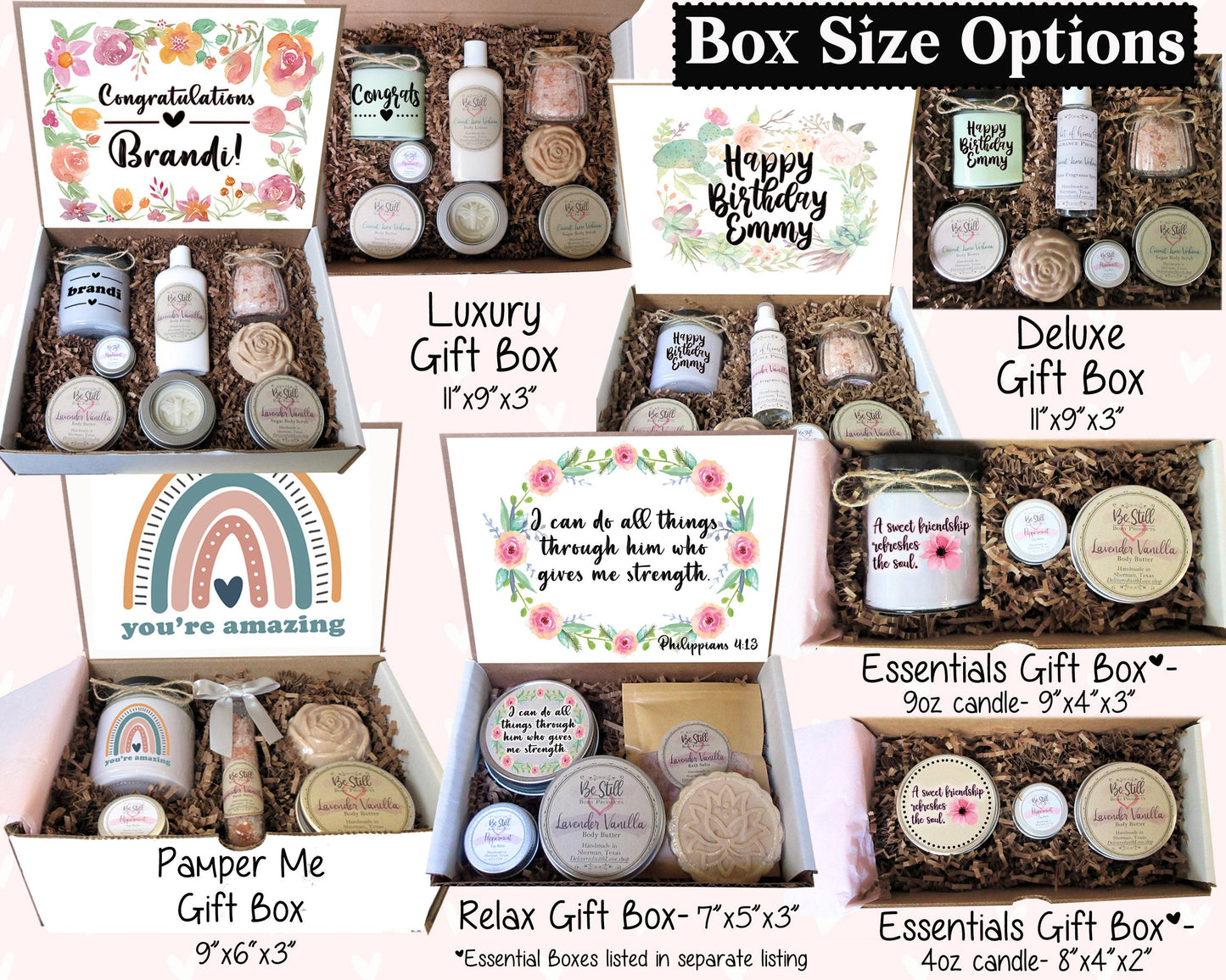 Christian Gift | Love is Patient | 1 Corinthians 13:4-5 | Engagement Gift | Self Care Gift Box | Bride Gift | Wedding Gift | Valentine Gift