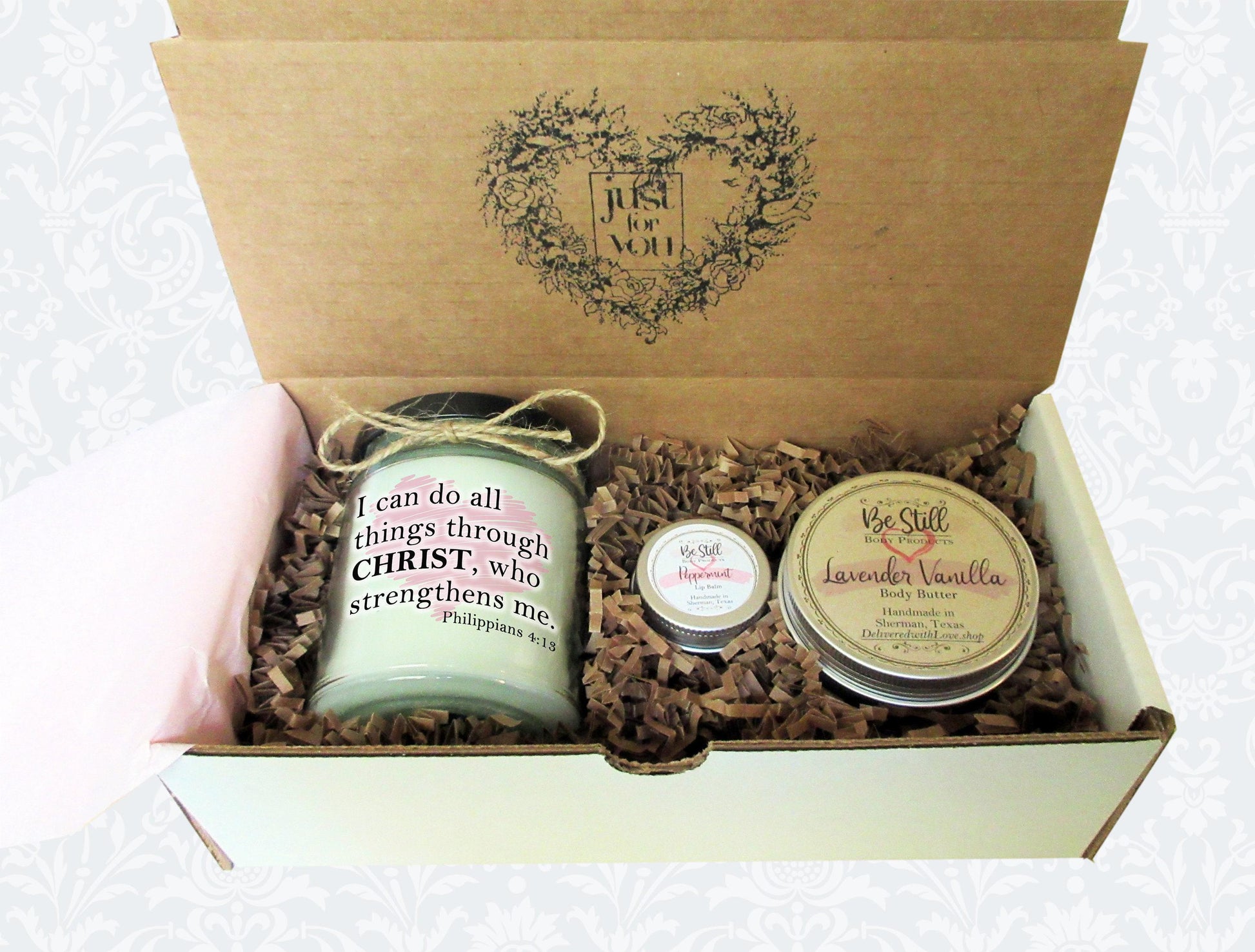 Christian Gift | Philippians 4:13 | I Can Do All Things | Scripture Gift | Christian Gift Box | Bible Verse Gift | Birthday, Get Well