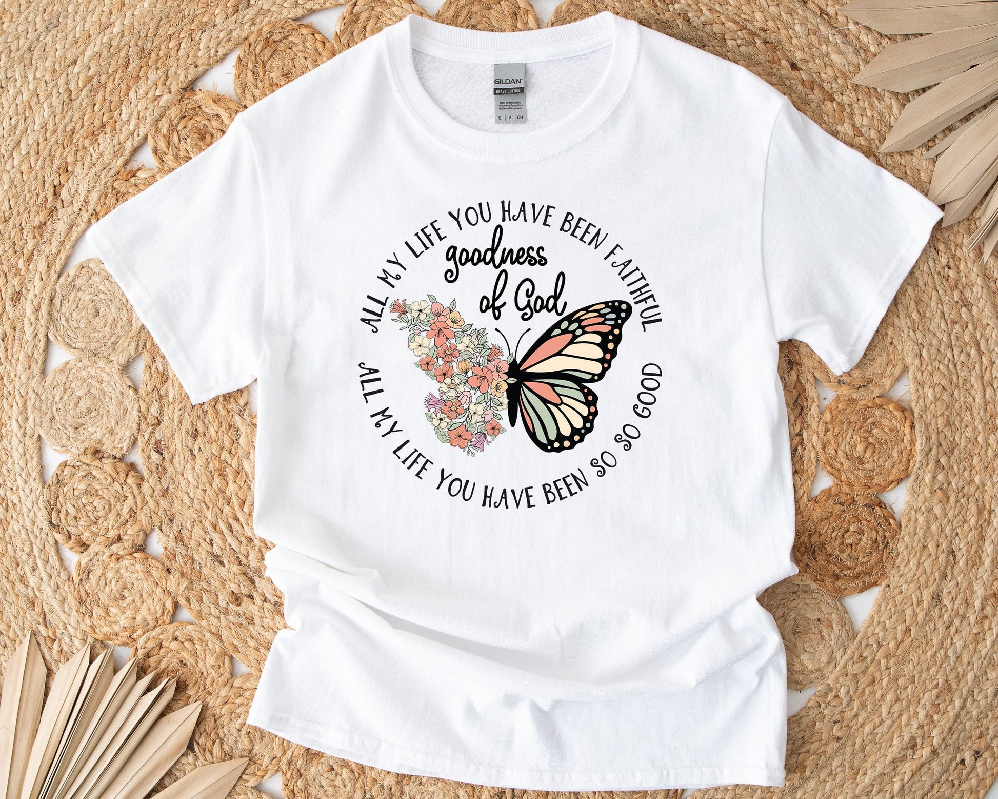 Christian T-Shirt Gift Box - Goodness of God - Candle, T-Shirt, Tumbler, Spa Items, Care Package,  Spa Set