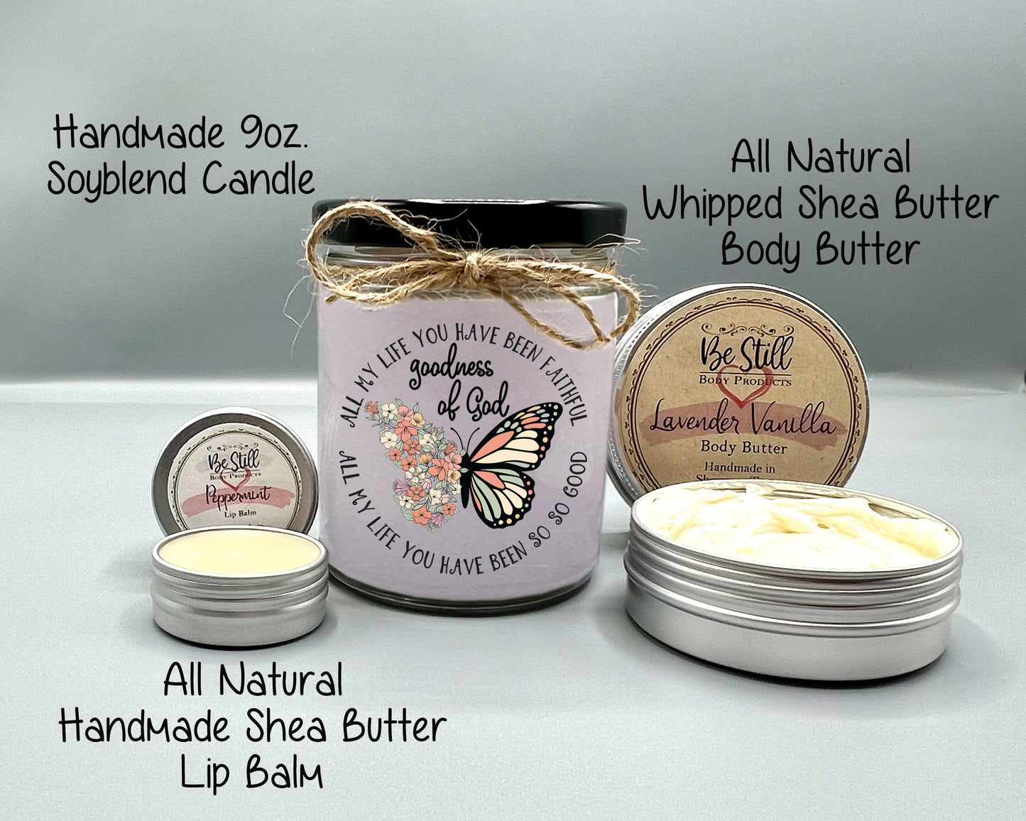 Christian T-Shirt Gift Box - Goodness of God - Candle, T-Shirt, Tumbler, Spa Items, Care Package,  Spa Set