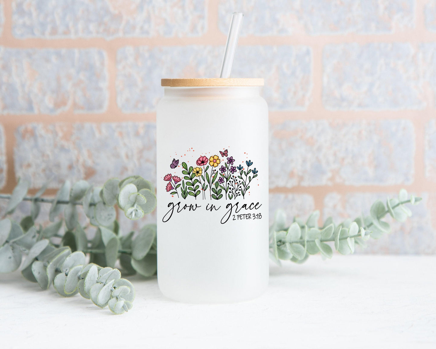 Christian T-Shirt Gift Box - Grow in Grace,  2 Peter 3 18,  T-Shirt, Tumbler, Candle, Spa Items, Care Package for Her