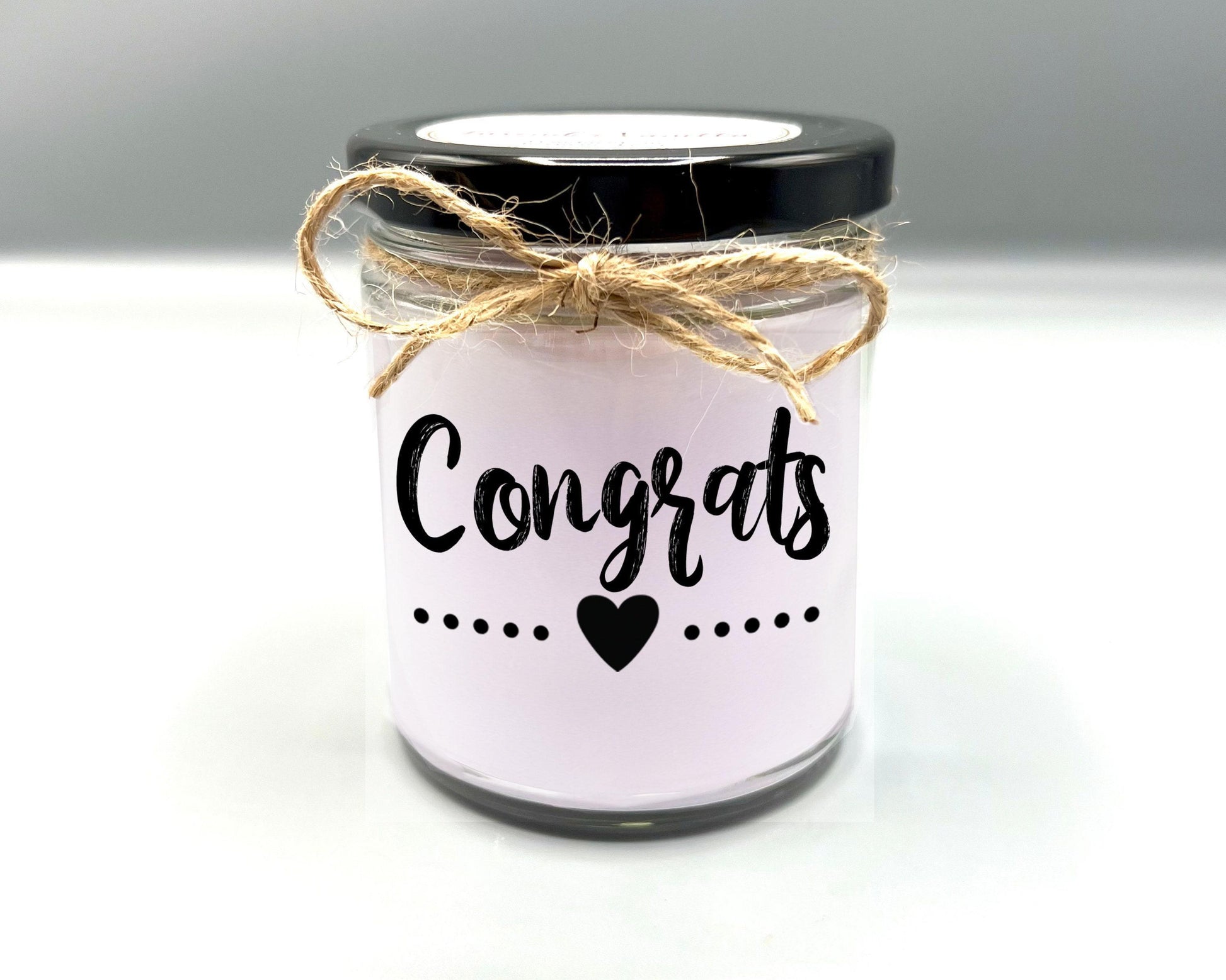 Congrats Candle | Congratulations Gift | Highly Scented Custom Candle | Great Gift for New Job, Graduation, Promotion, Engagement
