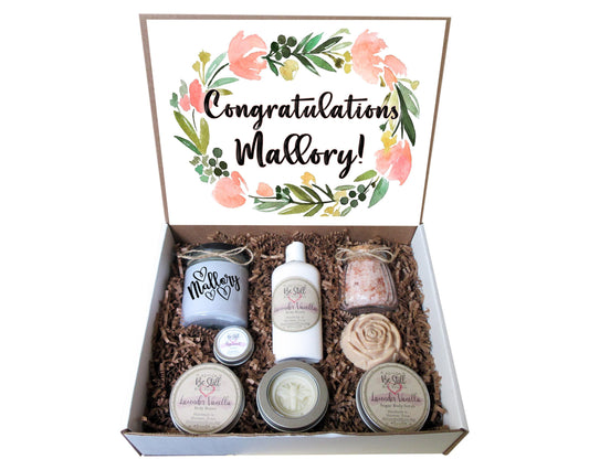 Congratulations Gift Box | Self Care Gift Box | Custom Gift Box | Personalized Care Package | Congrats Gift | Graduation, Promotion, New Job