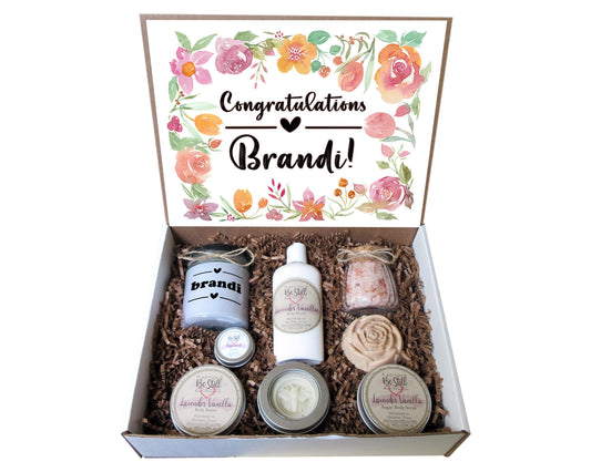 Congratulations Gift | Congrats Care Package | Self Care Gift Box | Personalized Gift | Graduation, New Job, Promotion, New Home, Success
