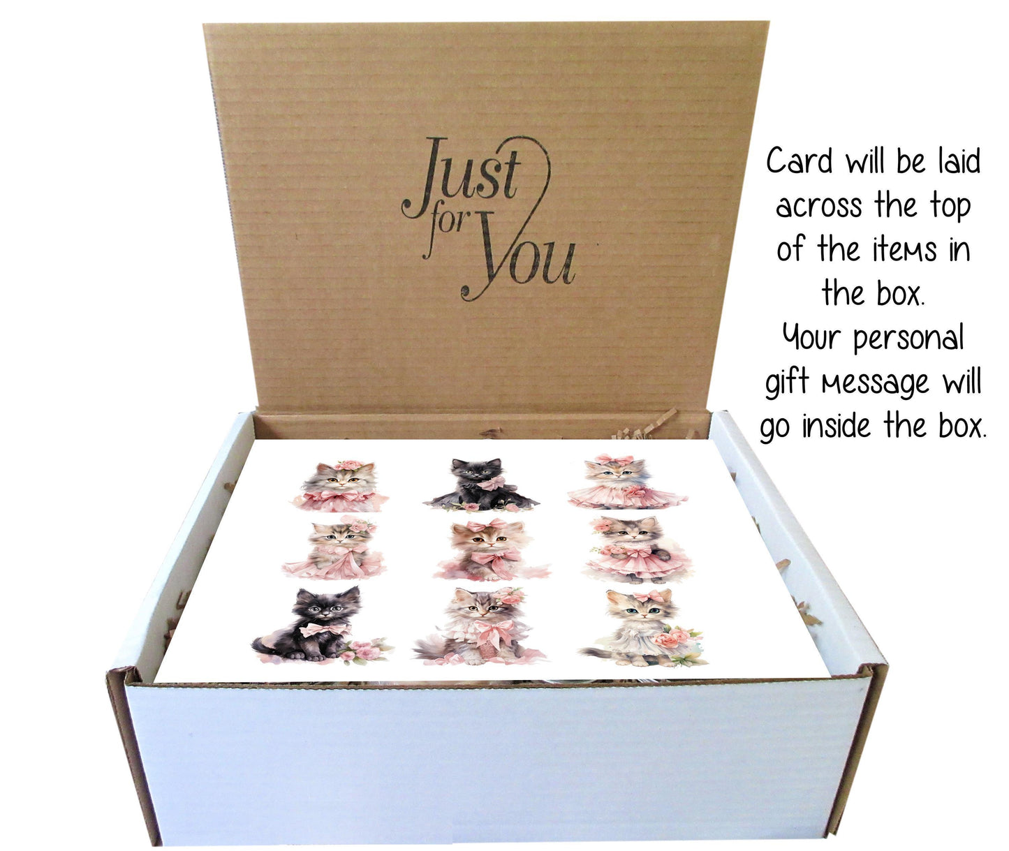 Coquette Kittens Gift Box | Handmade Natural Spa Set, Self Care for Women