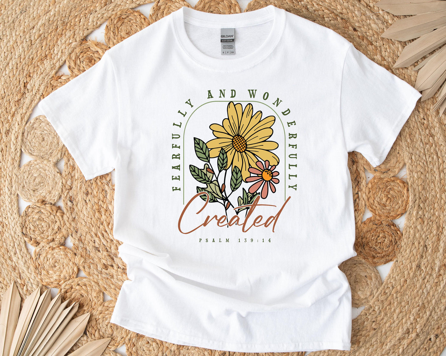Fearfully Created Christian Gift Box - Psalm 139 14 Candle, T-Shirt, Tumbler, Spa Items, Care Package for Her