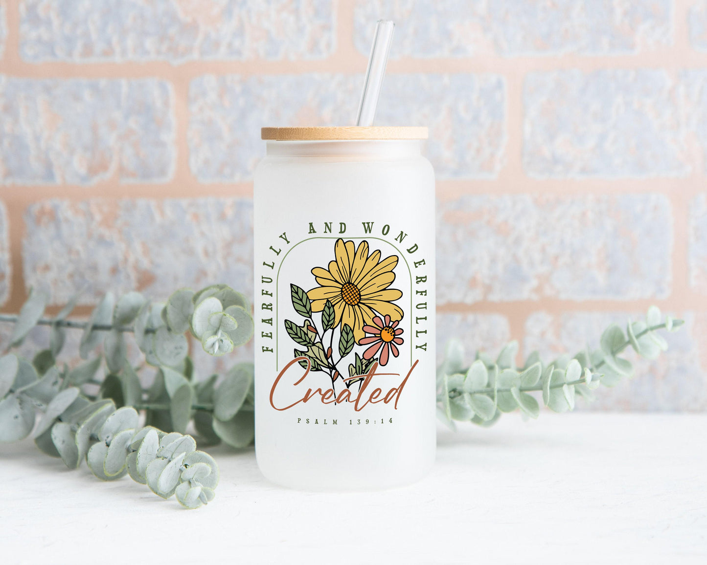 Fearfully Created Christian Gift Box - Psalm 139 14 Candle, T-Shirt, Tumbler, Spa Items, Care Package for Her