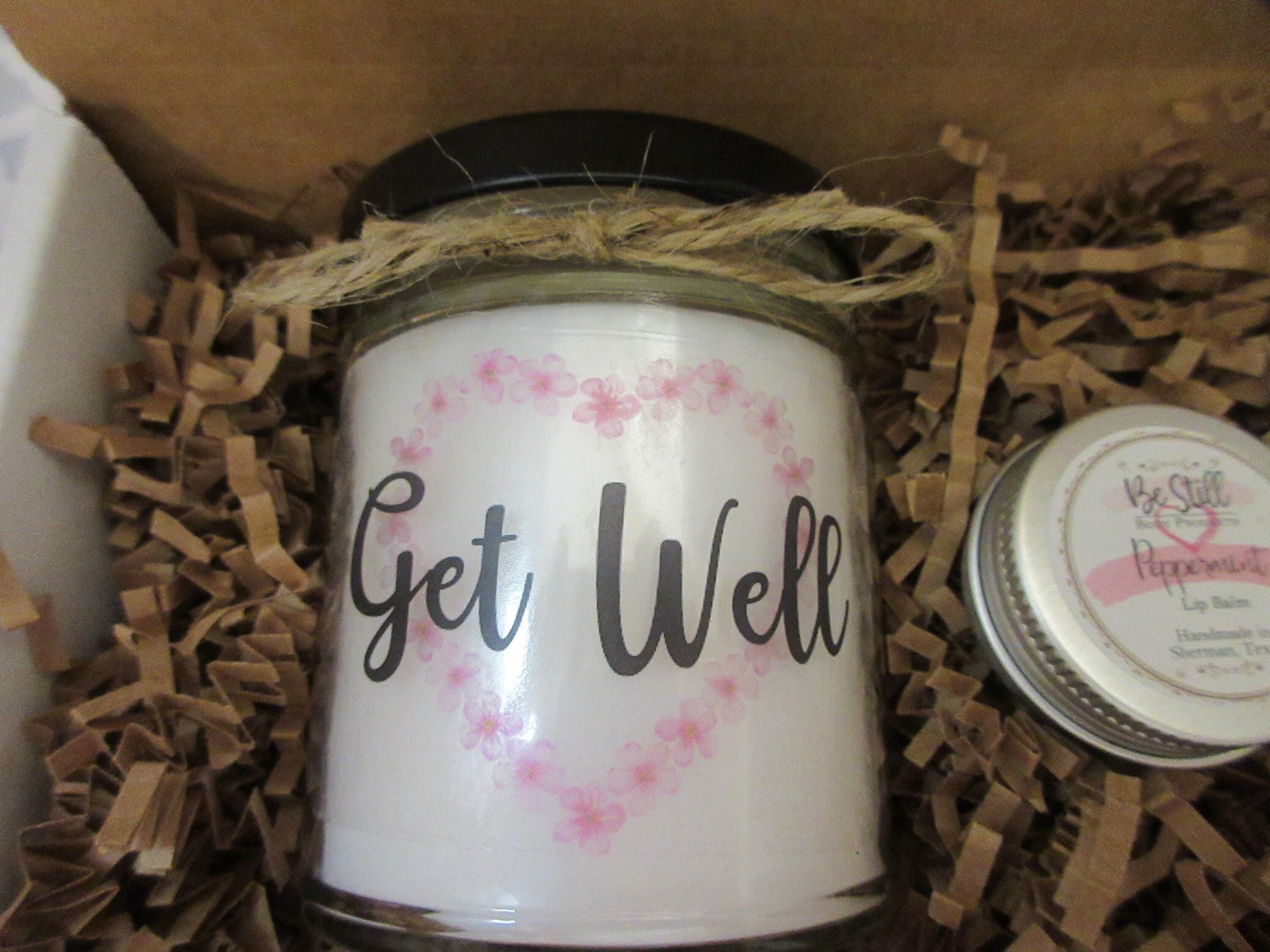 GET WELL GIFT | Custom Gift Candle | Self Care Gift Box | Feel Better Soon | Handmade in Texas | Mom, Friend, Coworker, Grandmother