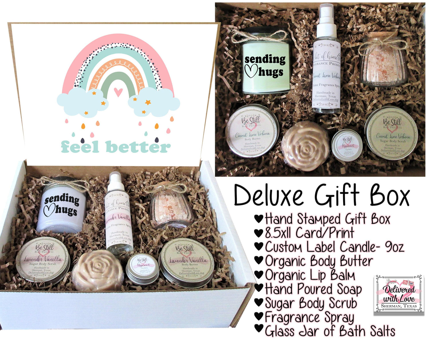 Get Well Soon Care Package | Feel Better Gift Box | Self Care Gift Box | Healing Vibes | Get Well, Injury, Surgery, Sickness