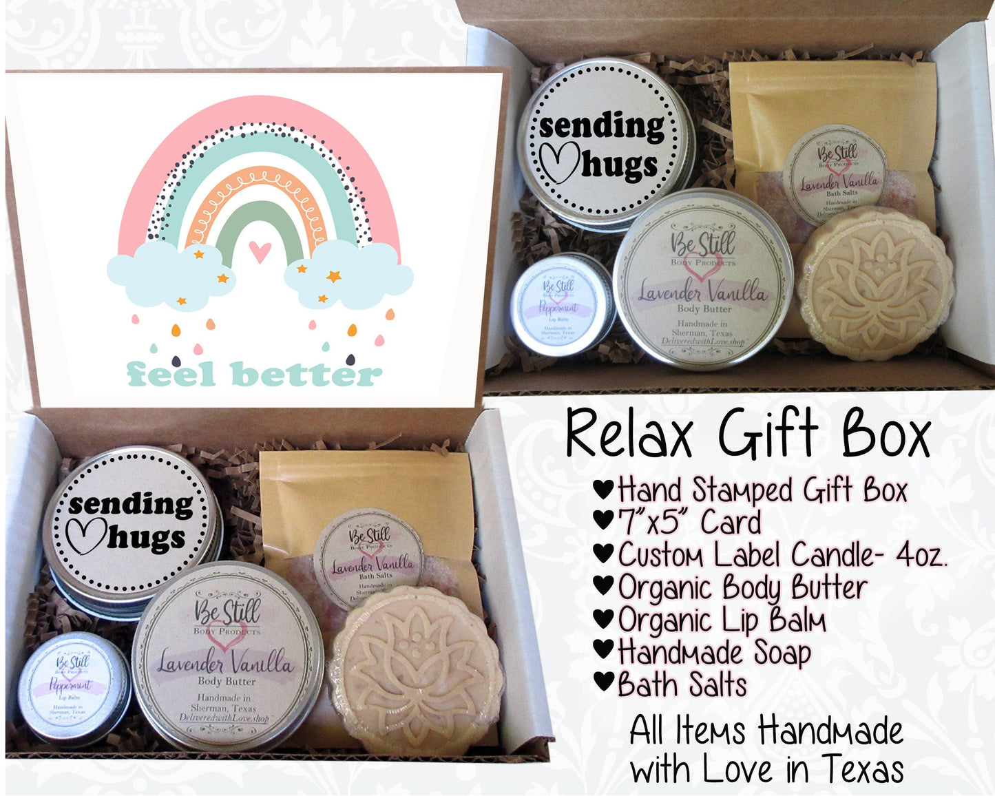 Get Well Soon Care Package | Feel Better Gift Box | Self Care Gift Box | Healing Vibes | Get Well, Injury, Surgery, Sickness