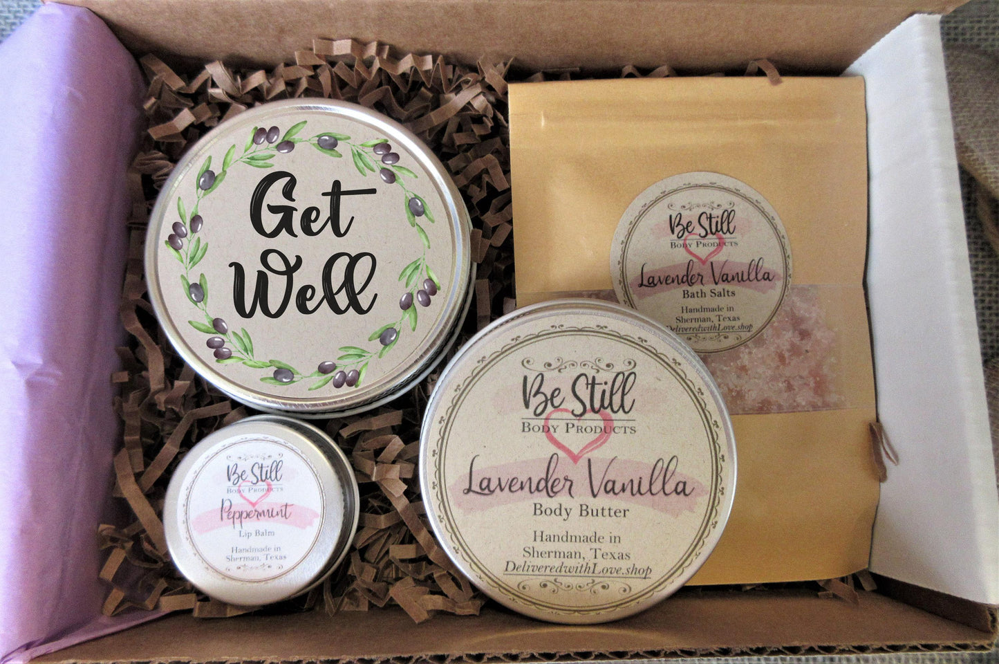 Get Well Soon Care Package | Self Care Gift Box | Get Well Spa Box | Feel Better Soon | Surgery Gift Box | Injury Gift | Recovery Gift