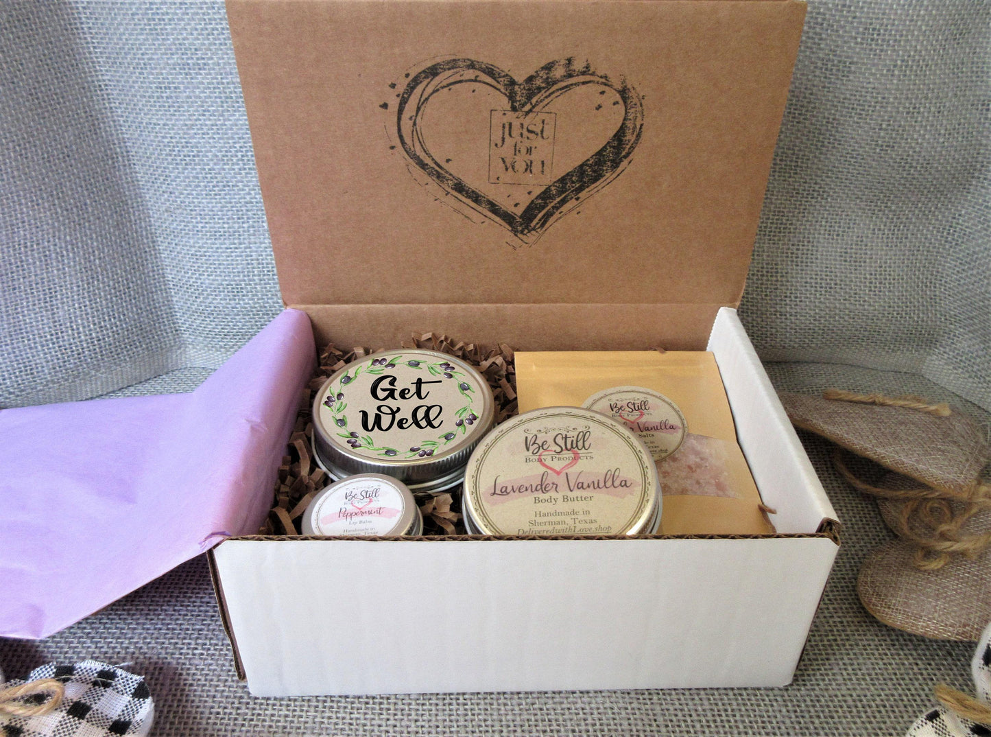 Get Well Soon Care Package | Self Care Gift Box | Get Well Spa Box | Feel Better Soon | Surgery Gift Box | Injury Gift | Recovery Gift