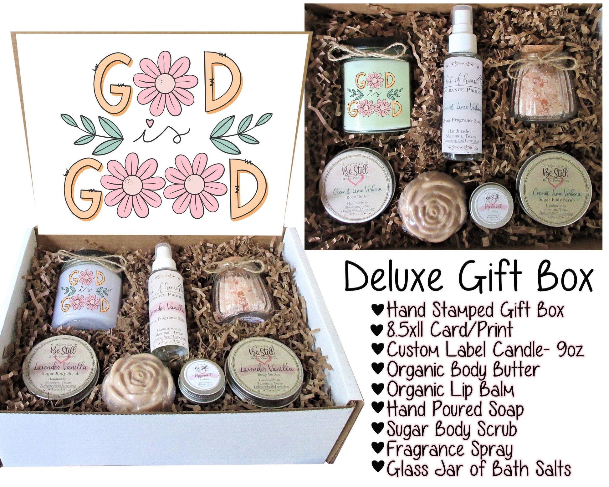 God is Good | Christian Gift Box | Care Package for Her | Self Care Gift Box | Christian Gifts | Personalized Gift Box | Any Occasion