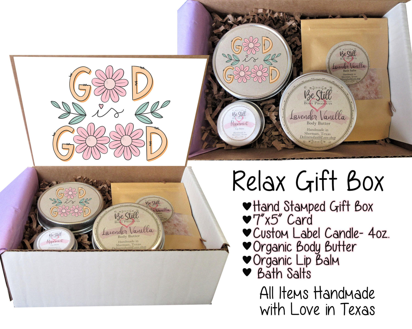 God is Good | Christian Gift Box | Care Package for Her | Self Care Gift Box | Christian Gifts | Personalized Gift Box | Any Occasion
