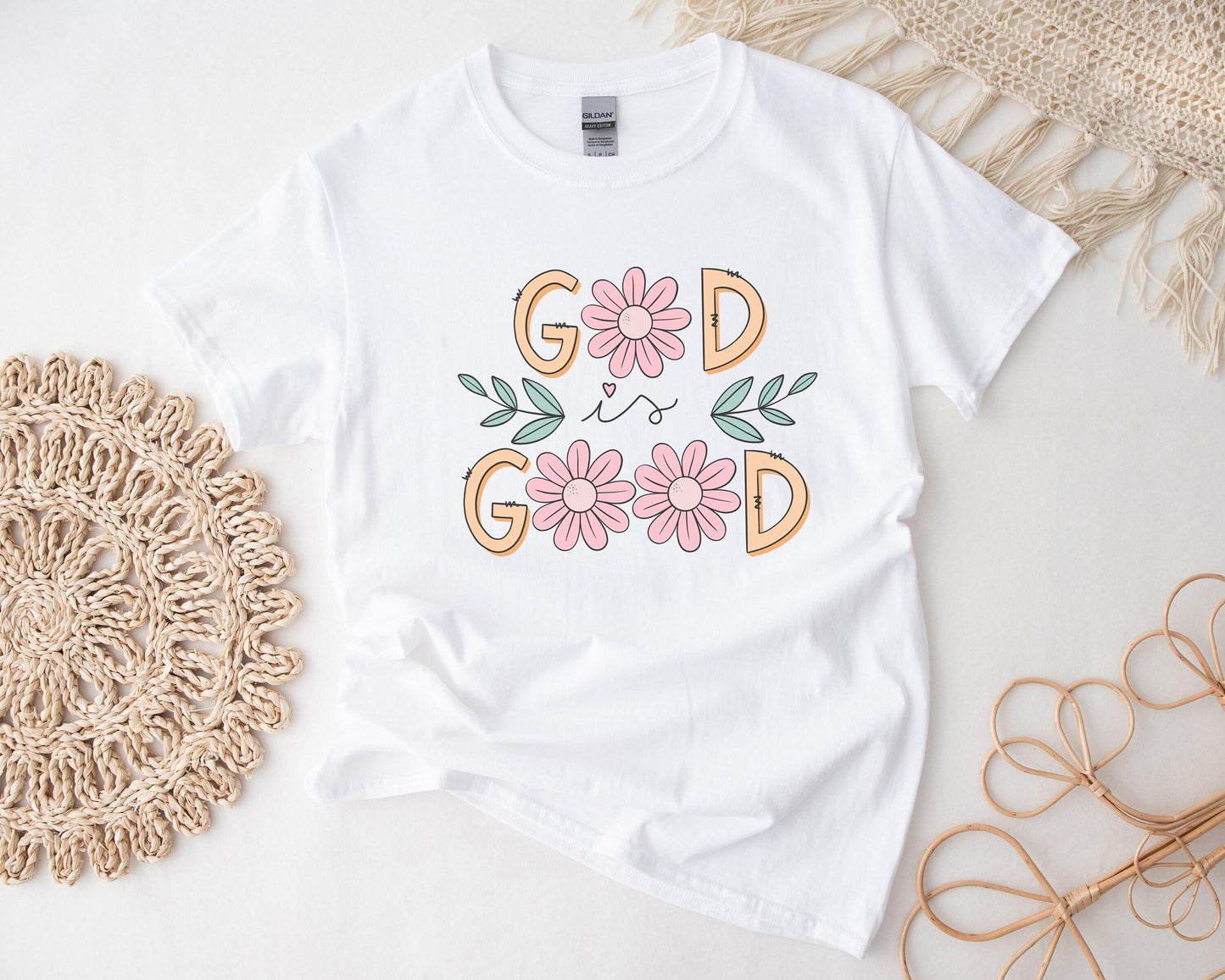 God is Good Gift Box - Christian Candle, T-Shirt, Glass Can, Spa Set - Personalized