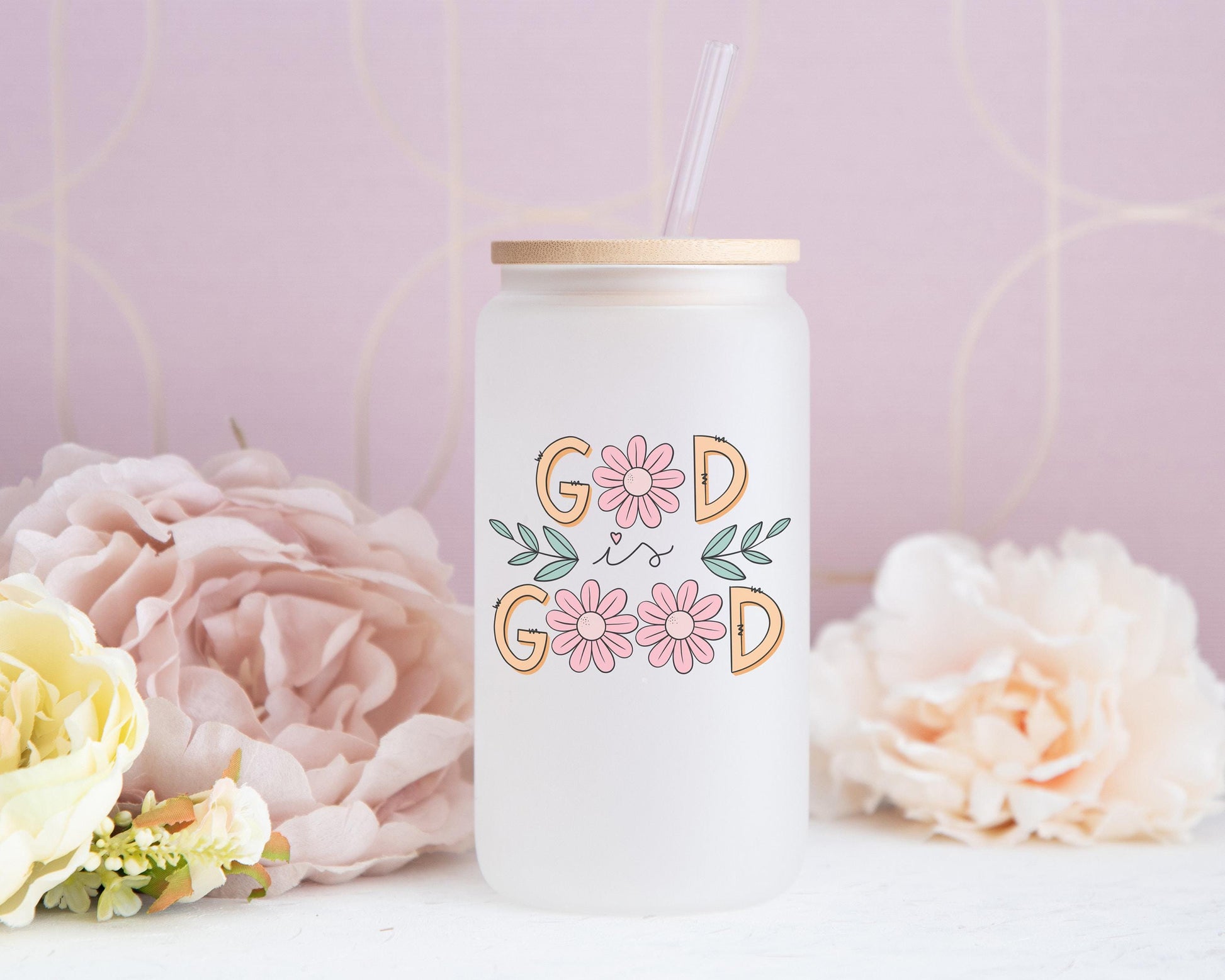 God is Good Gift Box - Christian Candle, T-Shirt, Glass Can, Spa Set - Personalized